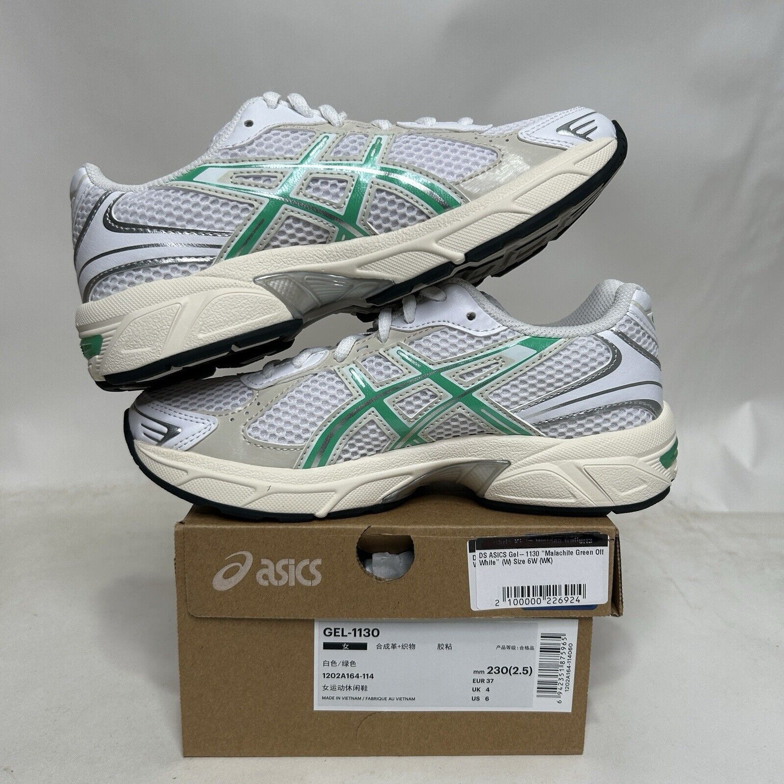 Asics ASICS Gel-1130 “White Malachite Green” 2024 Size US 6 / IT 36 - 3 Thumbnail
