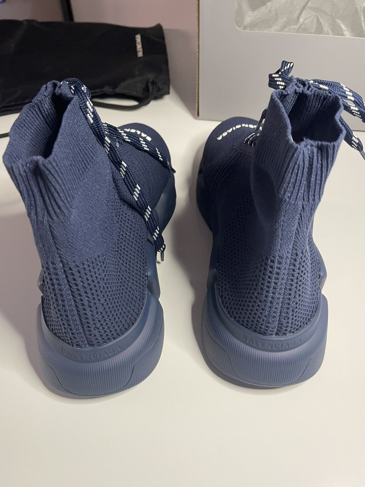 Balenciaga Balenciaga Speed 2.0 Lace-Up Blue Size 40 New Box & Dustbag Size US 7 / EU 40 - 2 Thumbnail