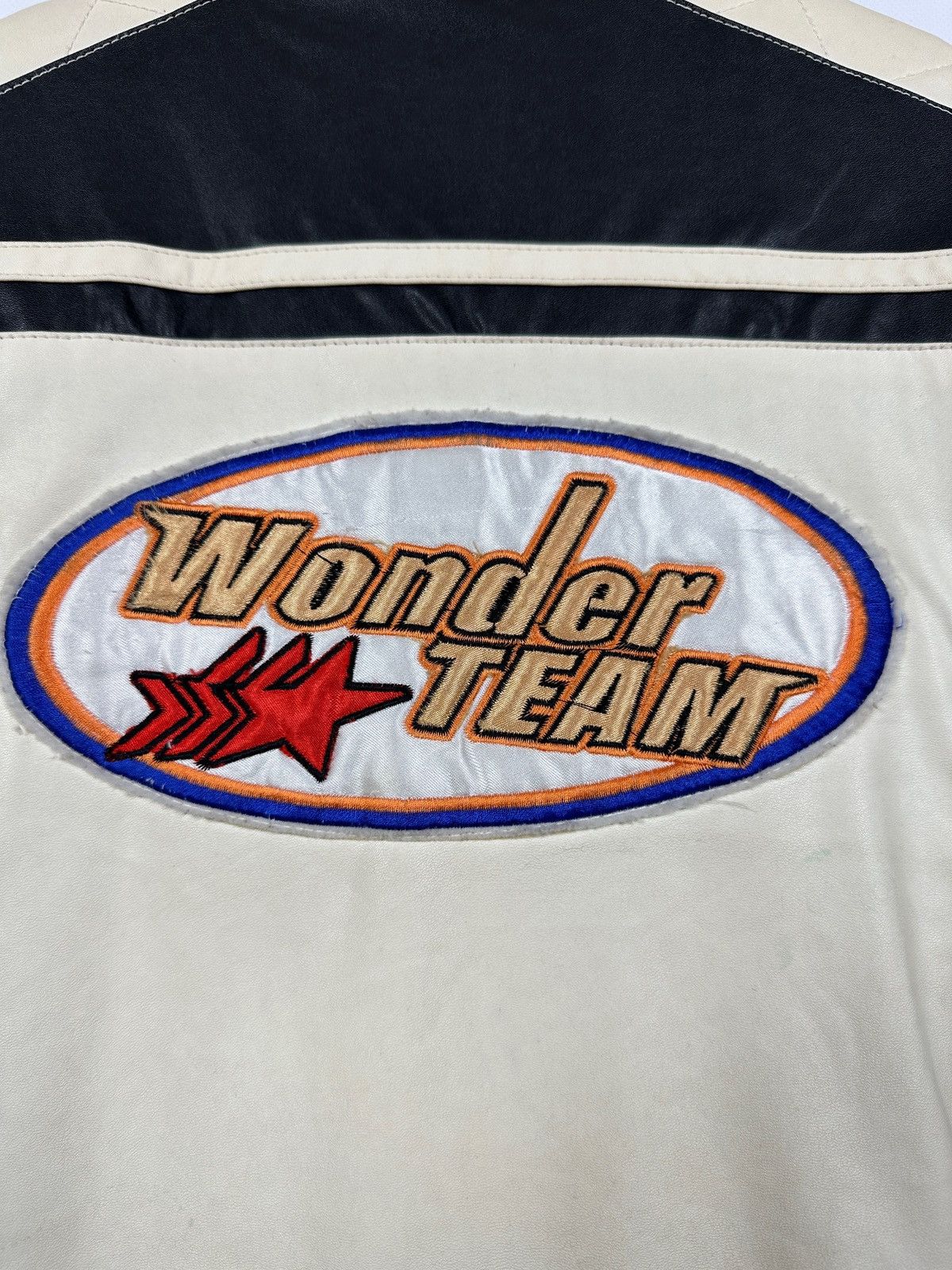 Vintage Vintage Wonder Team Grand Prix Y2K Racing Leather Jacket Size L / US 10 / IT 46 - 17 Thumbnail