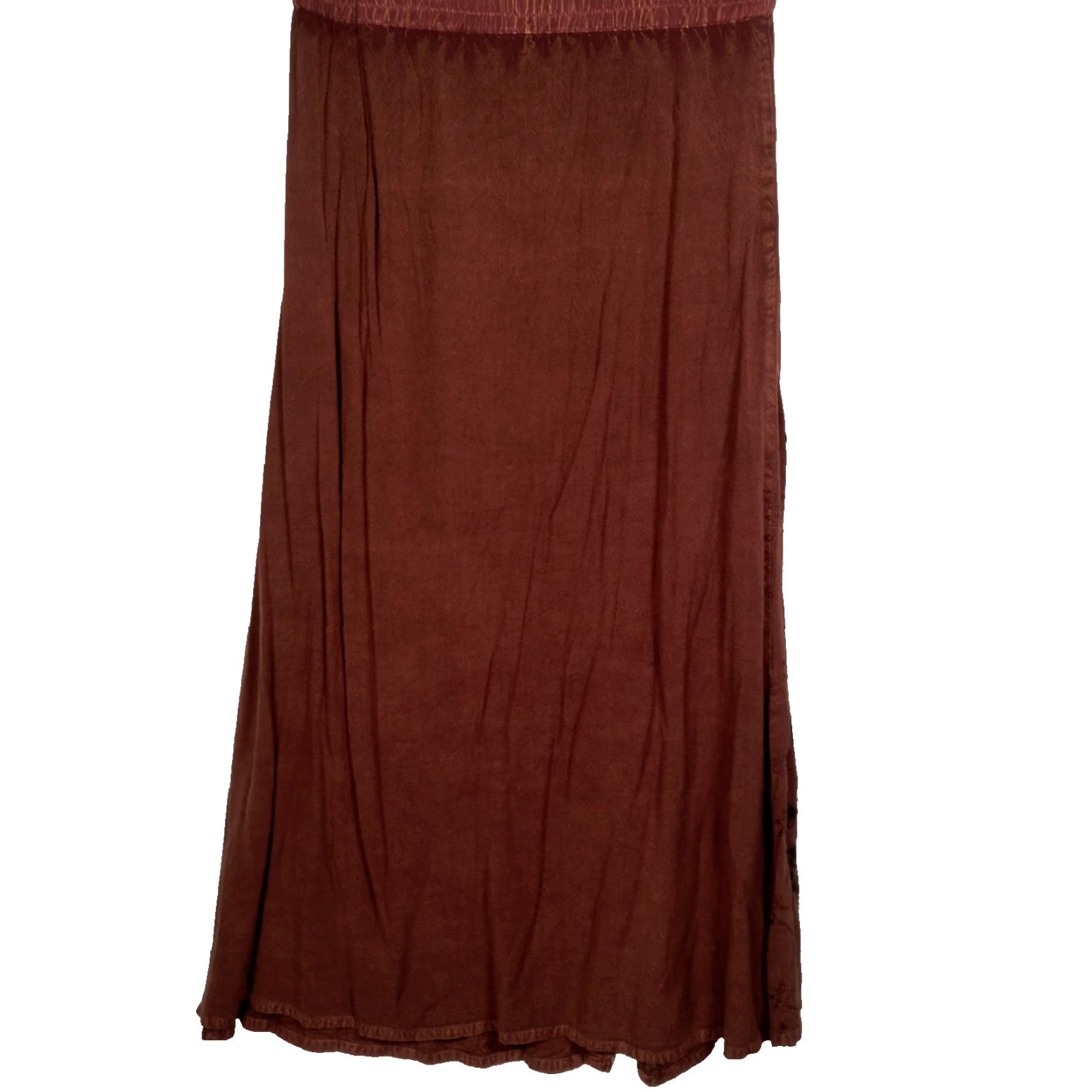Vintage VINTAGE Speed Limit MPH Brown Maxi Skirt Small Embroidered Bohemian Hippie Whimsical Womens Size 28" / US 6 / IT 42 - 2 Thumbnail