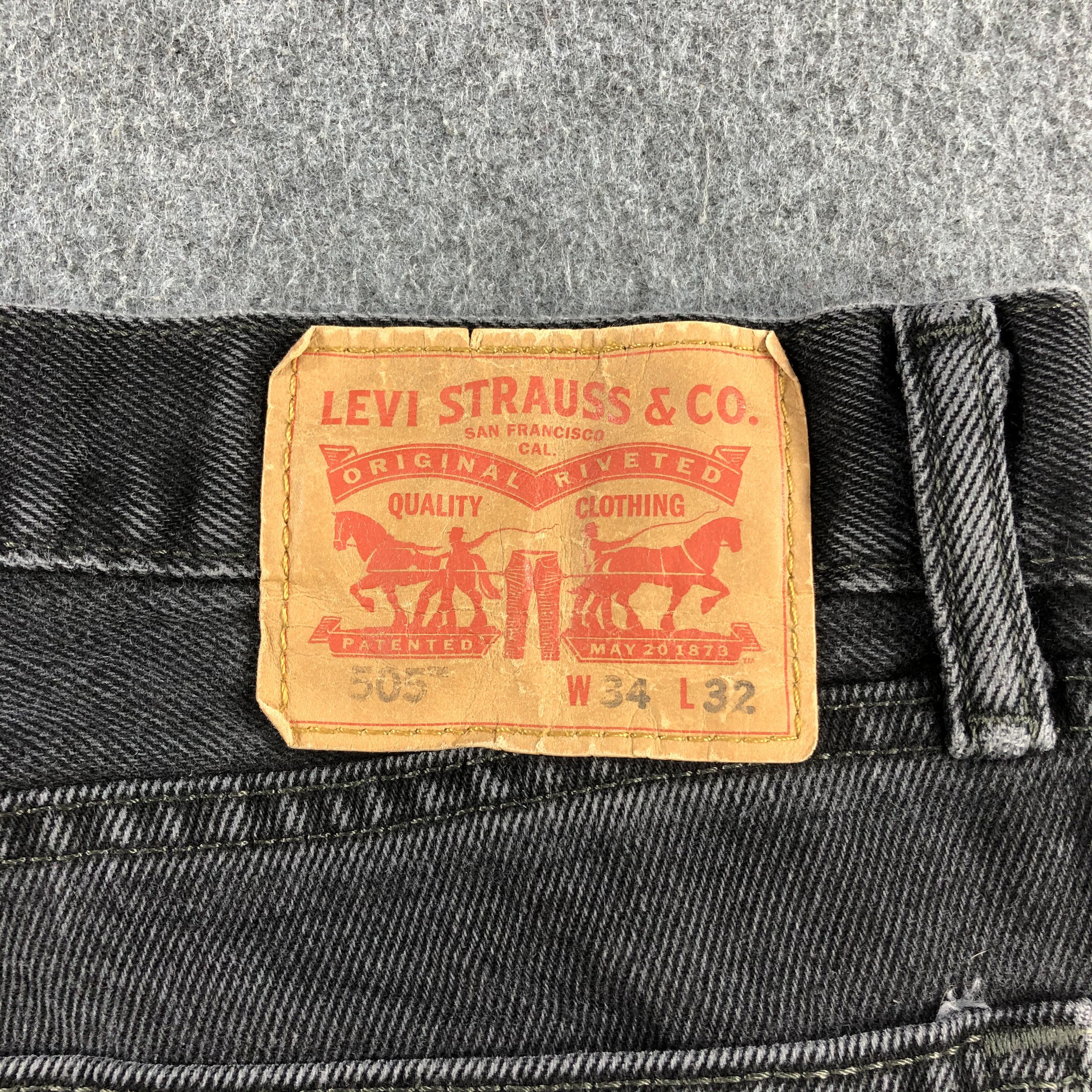 Levi's Vintage Levis 505 Earth Tone Jeans-J1589 Size US 34 / EU 50 - 5 Thumbnail