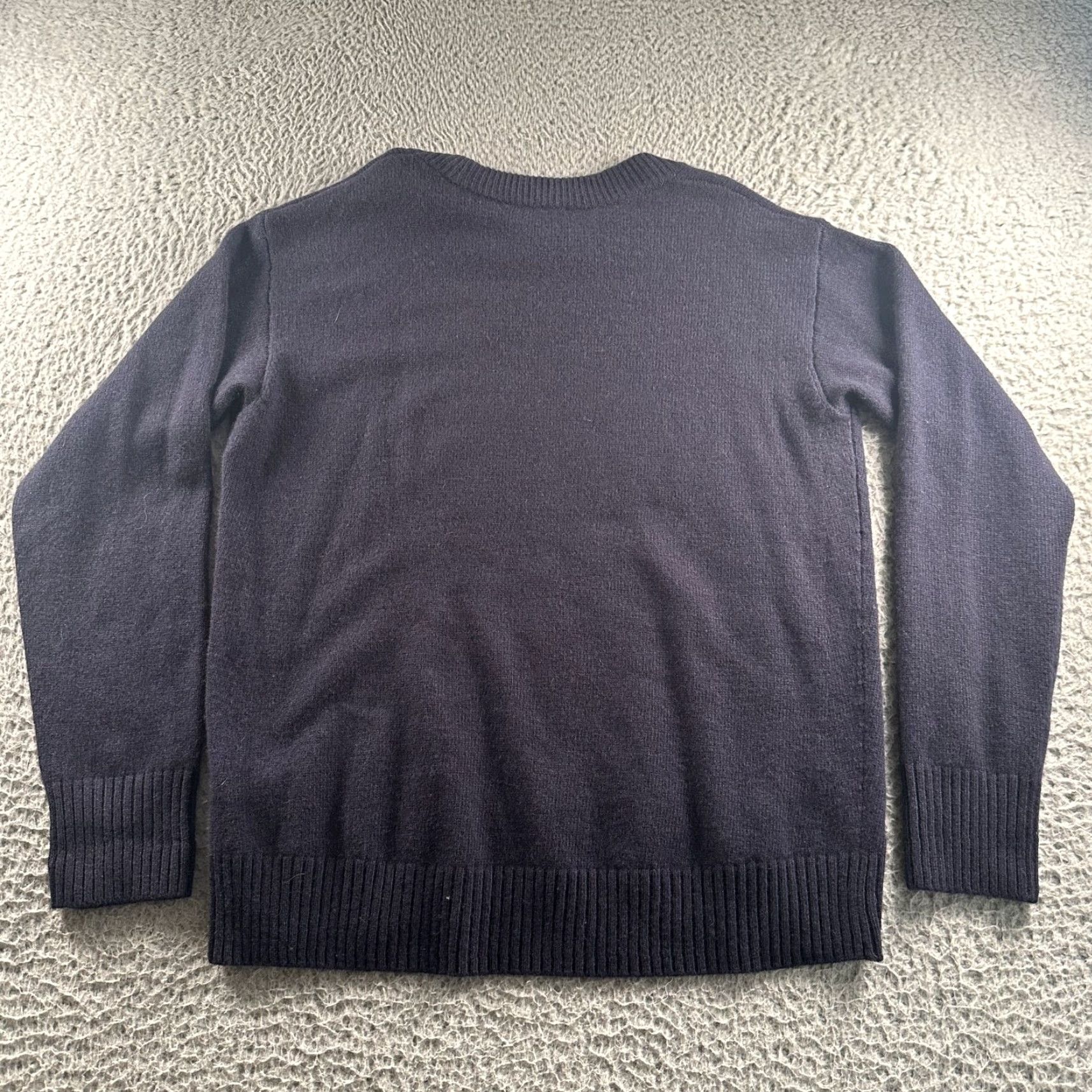 AYR AYR Sweater Womens S Navy Crewneck 100% Cashmere Pullover Classic Premium Size S / US 4 / IT 40 - 4 Thumbnail