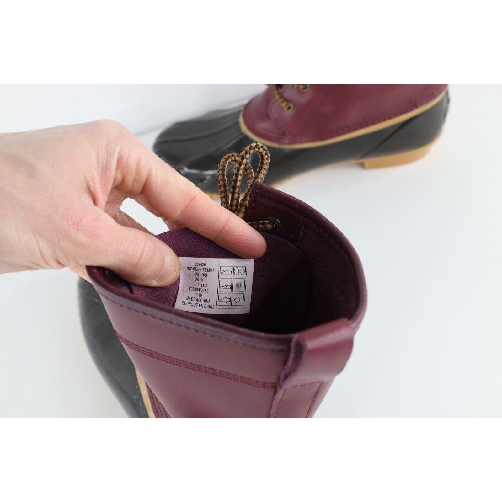 Lands' End Vintage Lands End Waterproof Leather Rubber Duck Boots Size US 10 / IT 40 - 8 Thumbnail