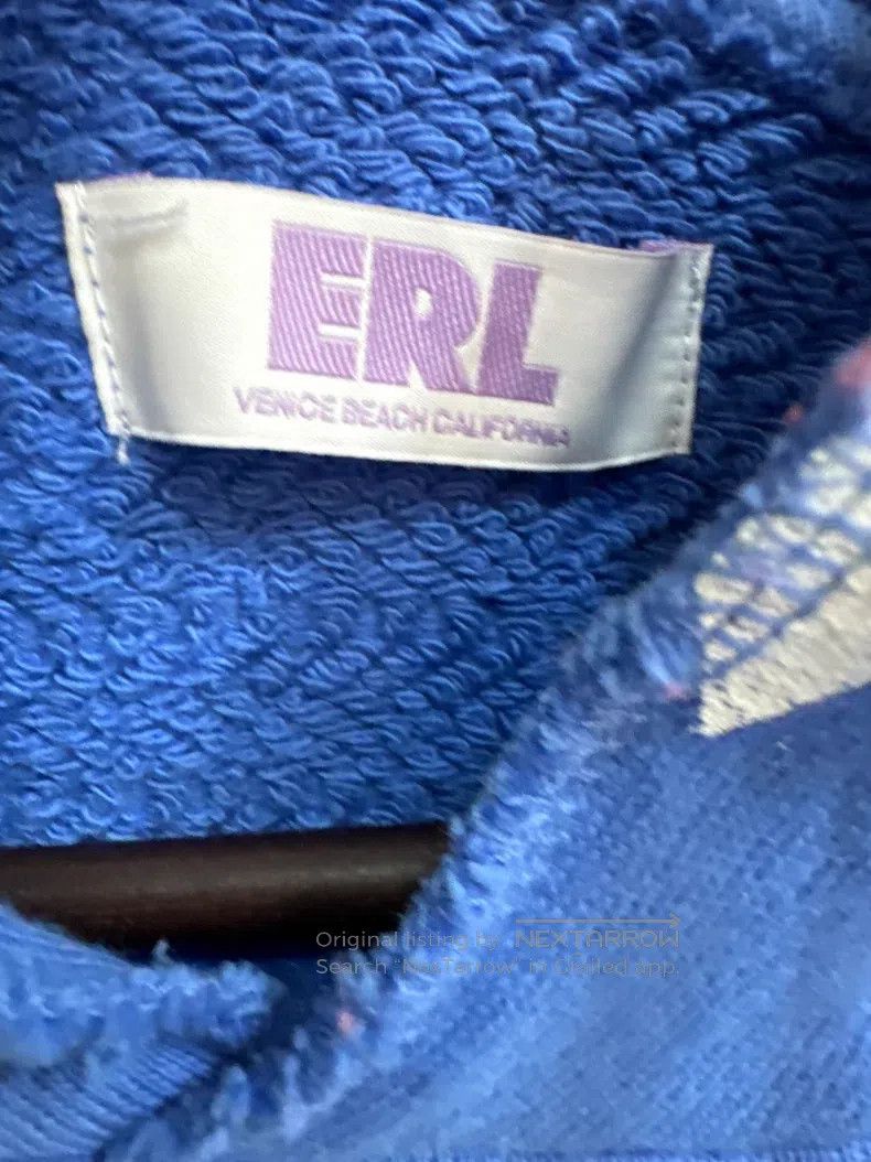 ERL ERL American flag hooded sweatshirt, large logo on the hoo Size US L / EU 52-54 / 3 - 5 Thumbnail