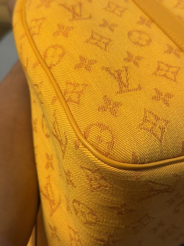 Louis Vuitton Denim Monogram Duffle Bag Keepall 50 Size ONE SIZE - 14 Thumbnail