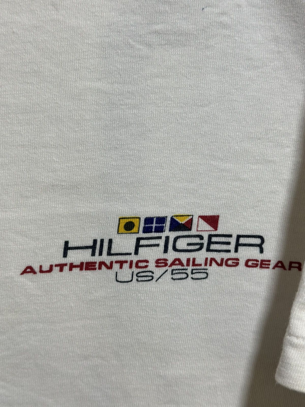 Tommy Hilfiger × Vintage Vintage Tommy Hilfiger Sailing Gear Faded Tee Size US M / EU 48-50 / 2 - 4 Thumbnail