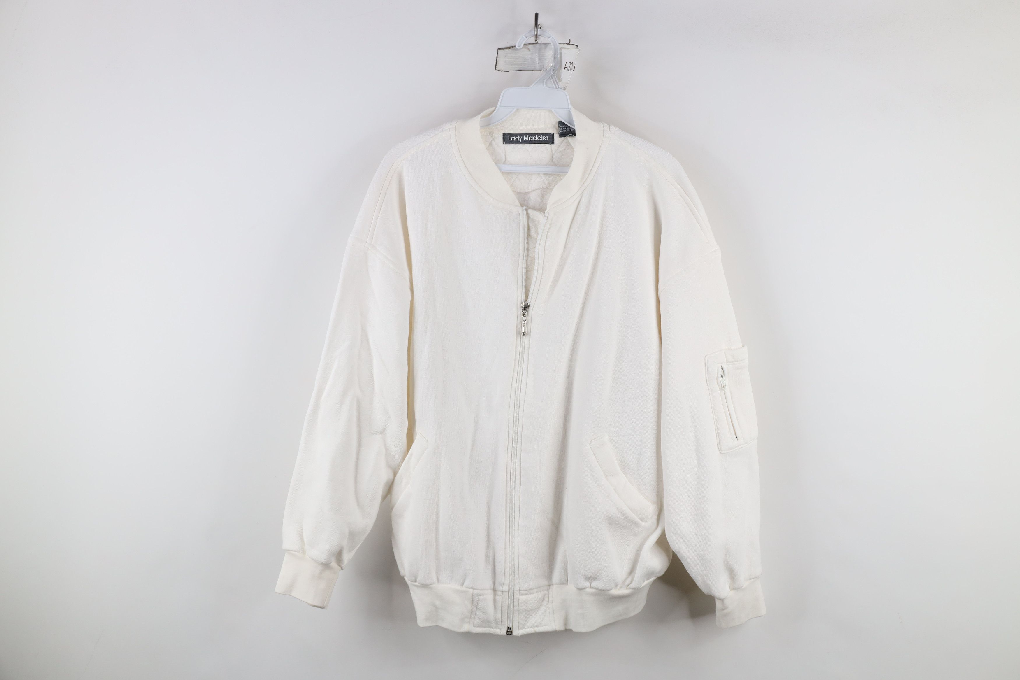 Vintage Vintage 90s Streetwear Full Zip Sweatshirt Bomber Jacket Size L / US 10 / IT 46 - 1 Thumbnail