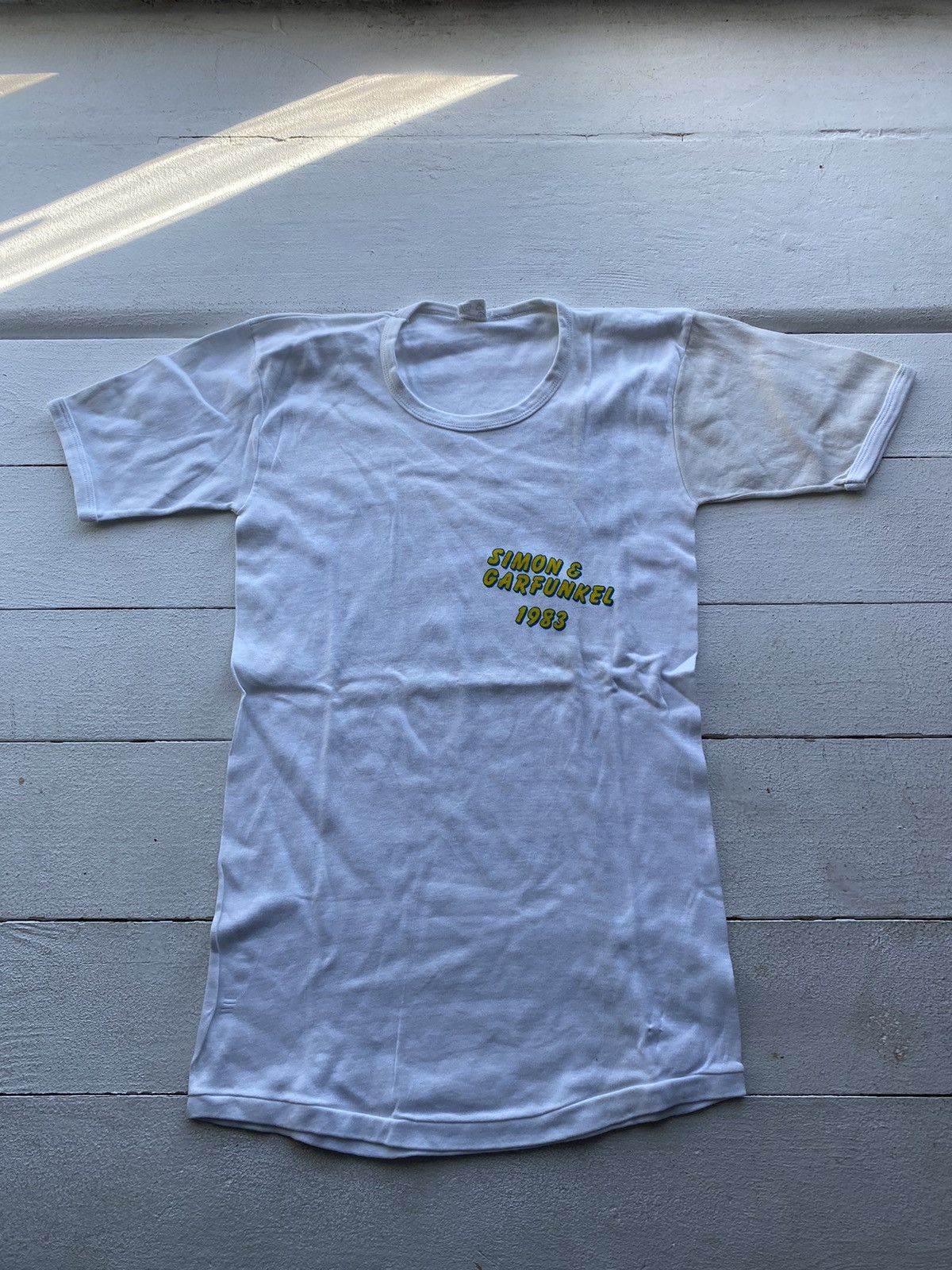 Band Tees × Vintage 1983 Simon Garfunkel Live Basel Nice Tour Shirt mens medium Size US S / EU 44-46 / 1 - 2 Thumbnail