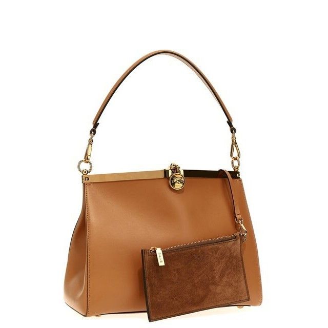 Etro ETRO Vela Medium Beige Leather Shoulder Bag New Size ONE SIZE - 3 Thumbnail