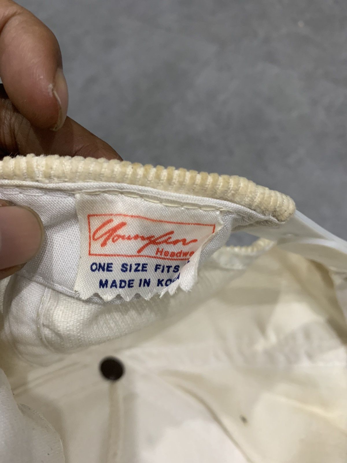 Vintage Vintage corduroy hat (fox graphic embroidered) Size ONE SIZE - 4 Thumbnail