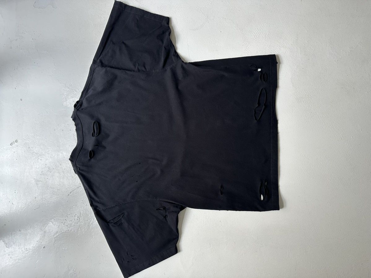 Balenciaga Distressed ripped oversized tee Size US XS / EU 42 / 0 - 4 Thumbnail