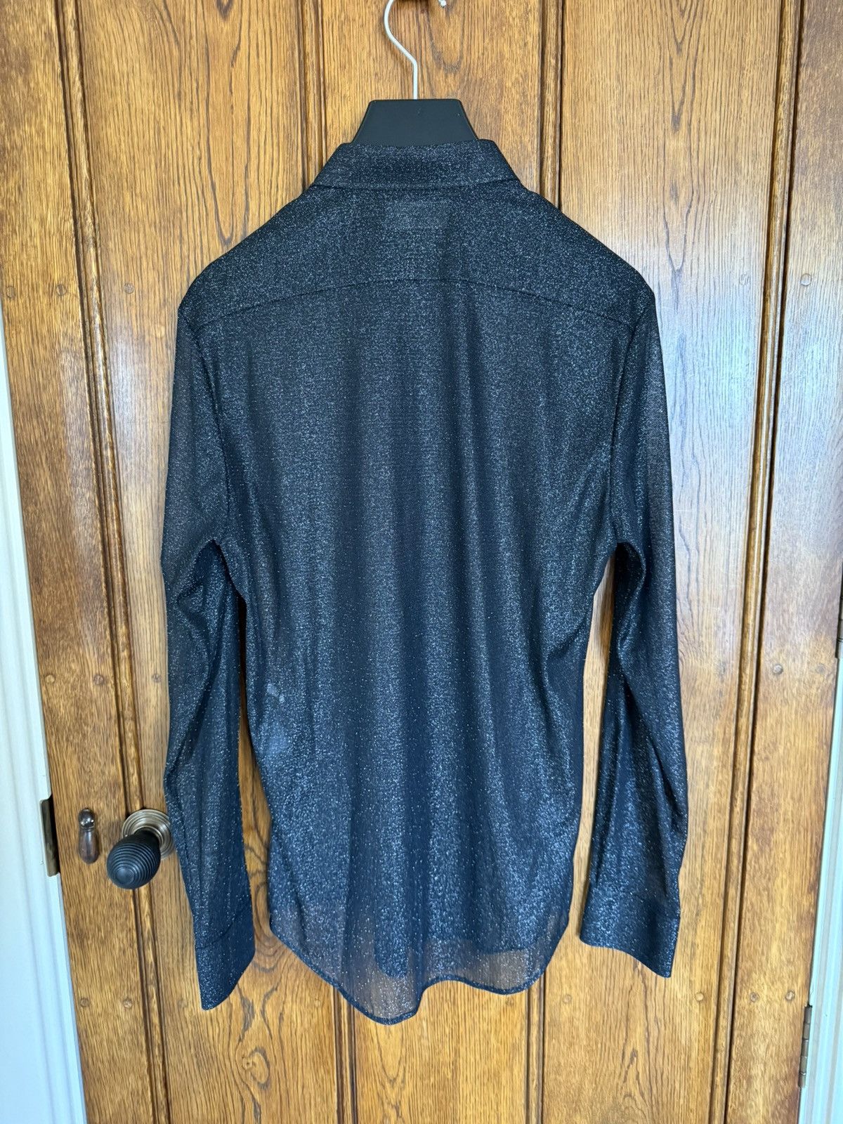 Celine $1.2k Celine Loose Carnaby shirt in lurex mesh Hedi 38 M Size US M / EU 48-50 / 2 - 13 Thumbnail