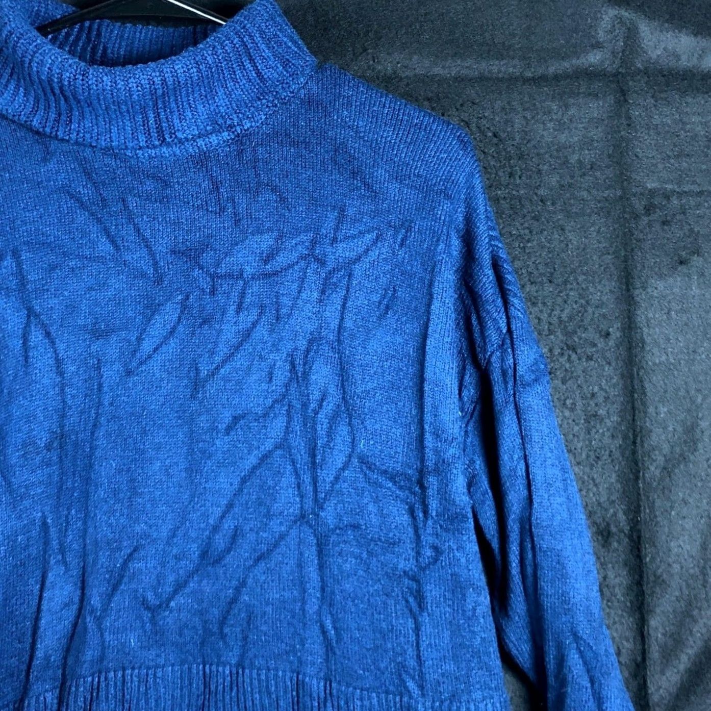 Lou & Grey Lou & Grey Womens Sweater Blue Mock Neck Long Sleeve Nylon Blend Medium Size M / US 6-8 / IT 42-44 - 5 Thumbnail