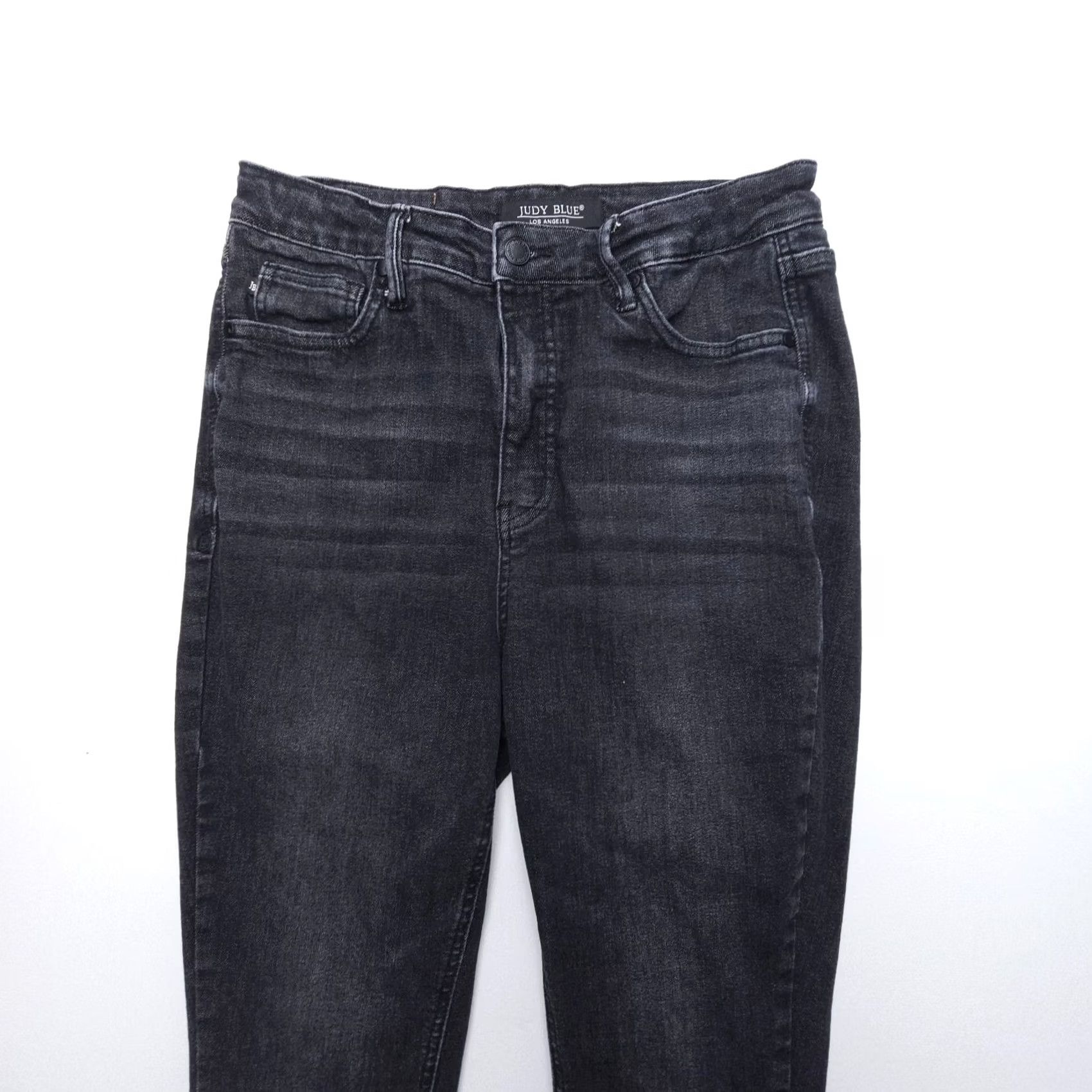 Vintage Judy Blue Skinny Fit Jeans Womens 9 29 High Rise Black Stretch Denim 28" Insm Size 29" - 5 Thumbnail