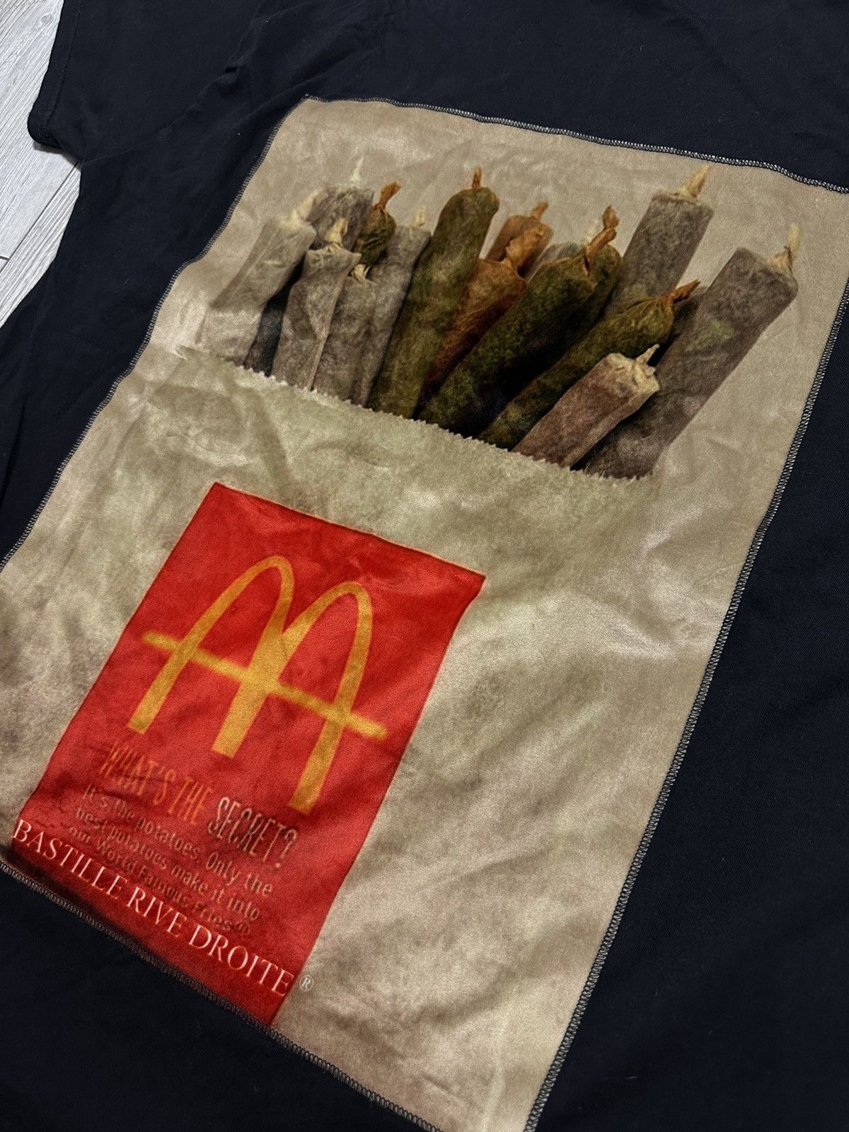 Other Bastille Rive Droite T-Shirt BASTMCMARIA Nero McDonalds Size US XXL / EU 58 / 5 - 2 Thumbnail