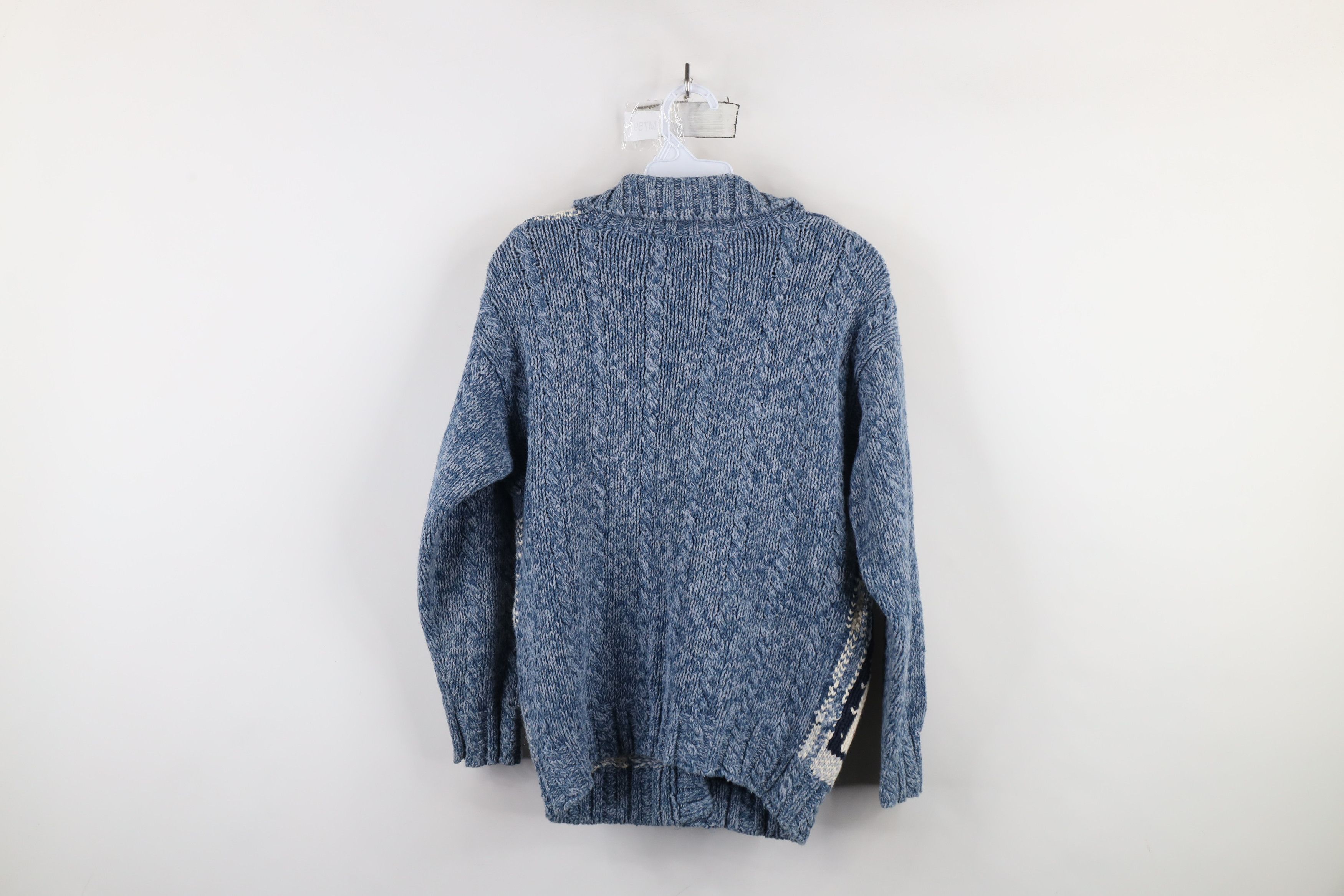 Vintage Vintage 90s Streetwear Checkered Flower Cardigan Sweater Size M / US 6-8 / IT 42-44 - 11 Thumbnail