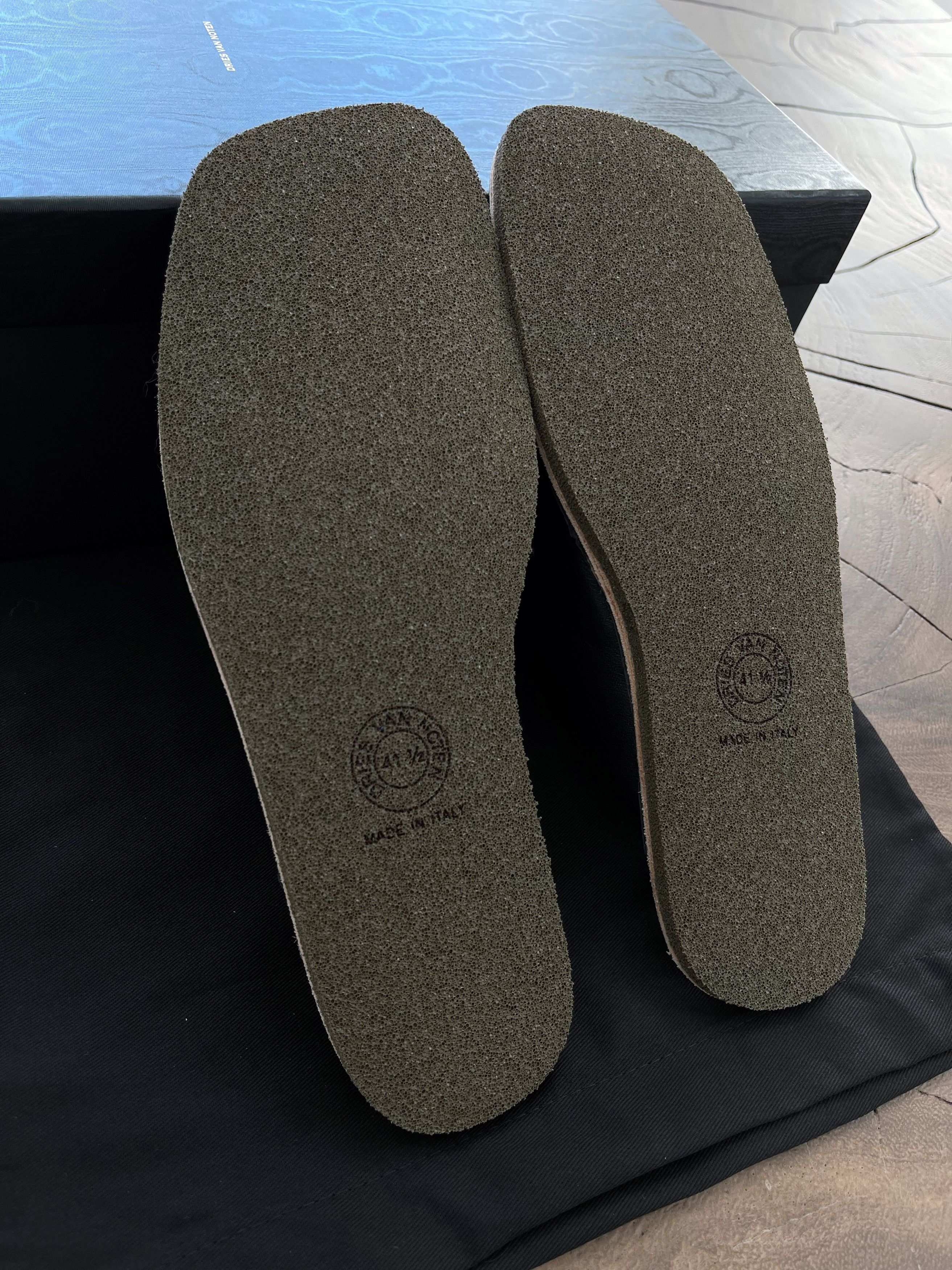 Dries Van Noten EU41.5 Quilted Grained Leather Flat Slippers Slides SS21 Size US 7.5 / EU 40-41 - 5 Thumbnail