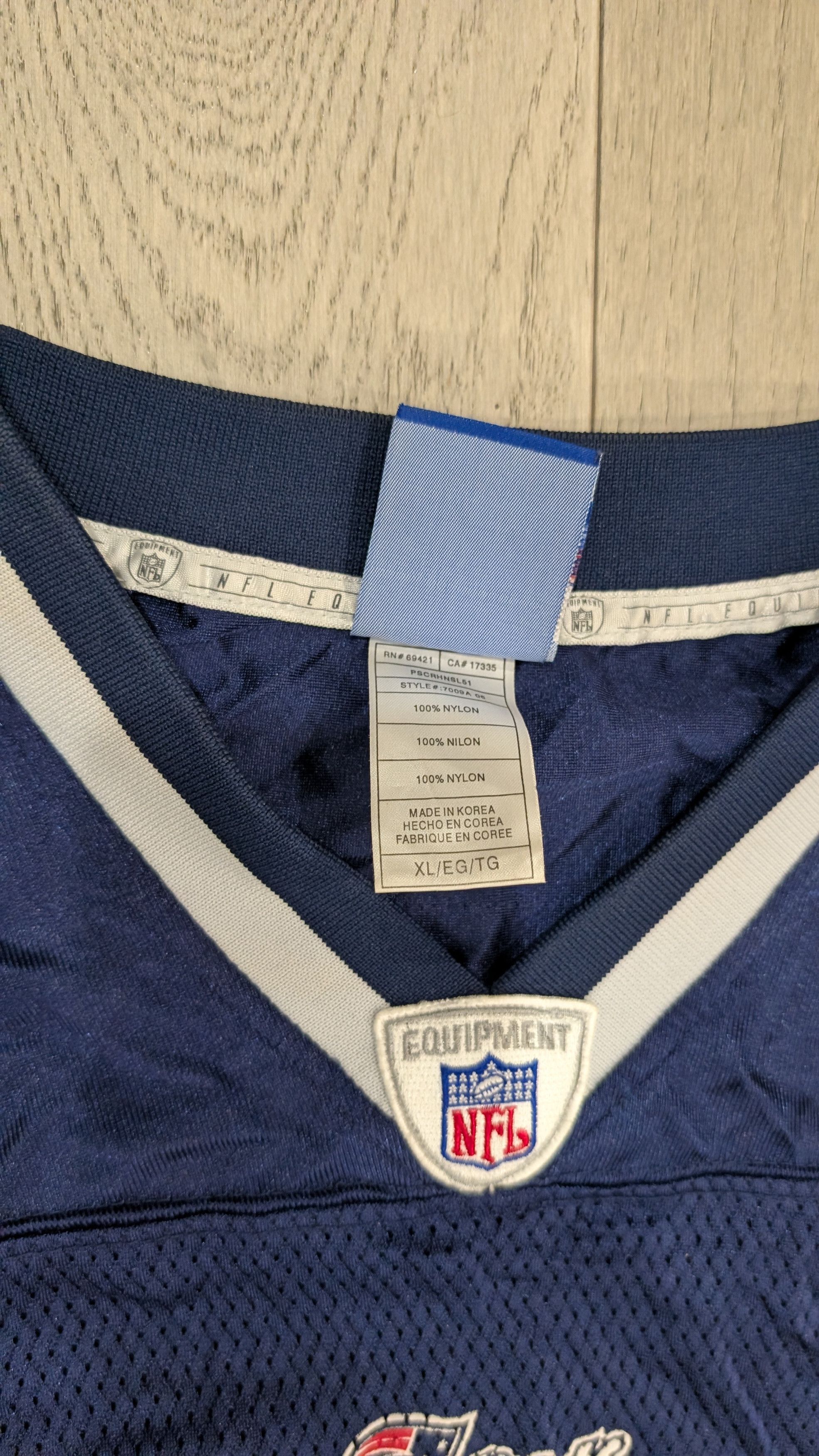 Reebok Retro Reebok Teddy Bruschi Patriots Jersey Size US XL / EU 56 / 4 - 4 Thumbnail