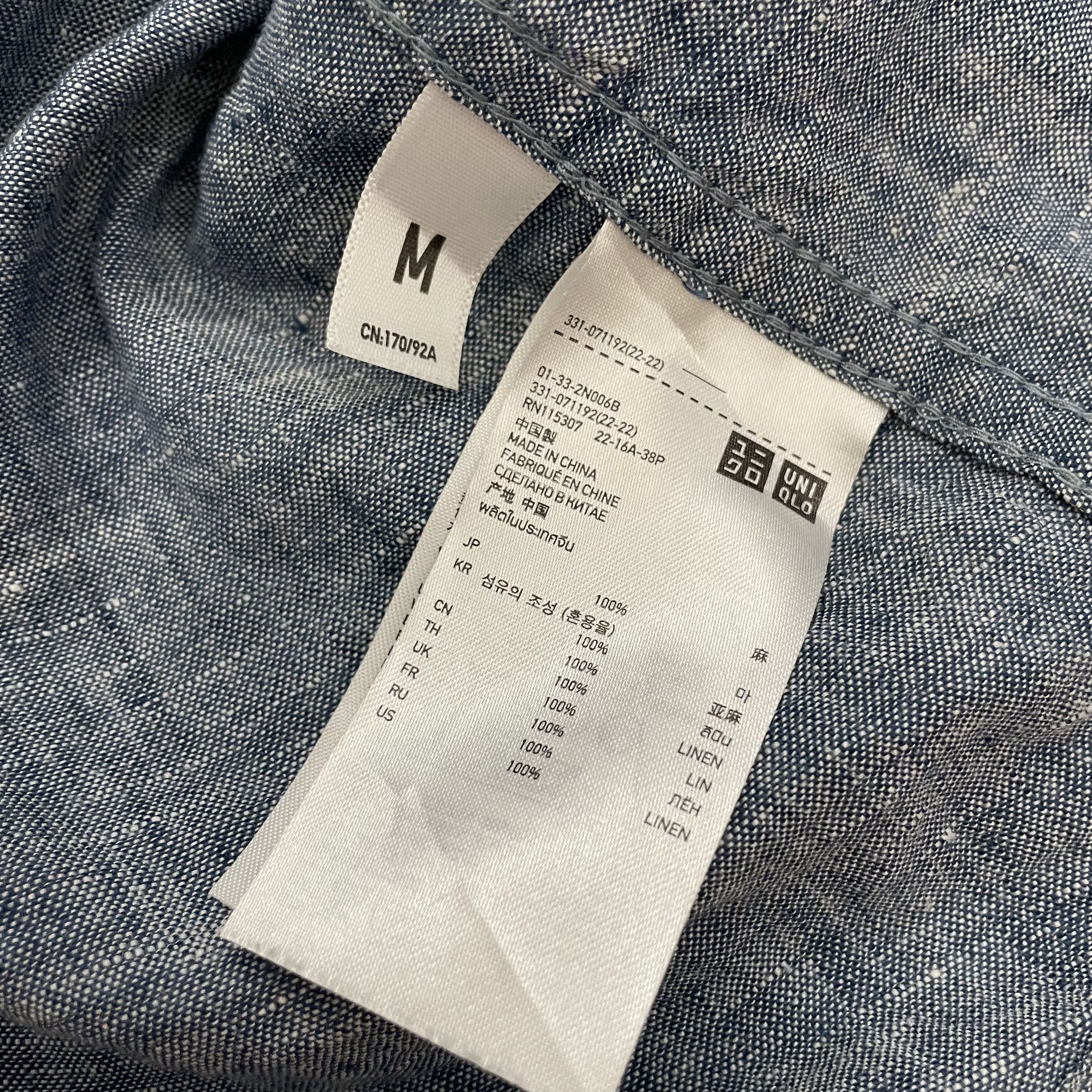 Japanese Brand × Uniqlo ⭐️SALE⭐️ [M] UNIQLO JAPAN LINEN COTTON SHIRT Size US M / EU 48-50 / 2 - 5 Thumbnail