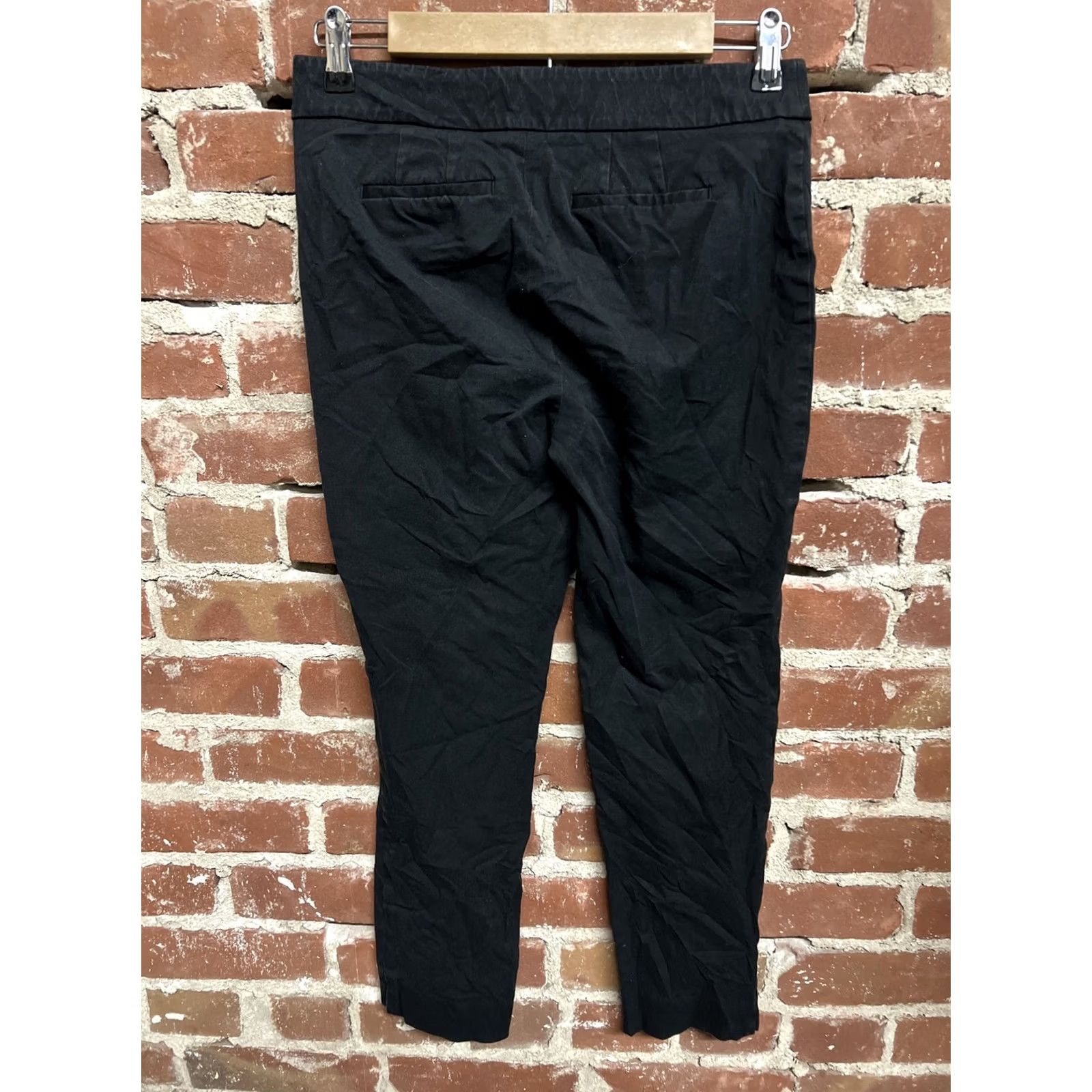 Talbots Talbots Womens Black Chatham Ankle Pant 4 Petite Pants Petites Black 4 Womens Talbots Ankle Tapered Cotton Blend Size 27" / US 4 / IT 40 - 3 Thumbnail