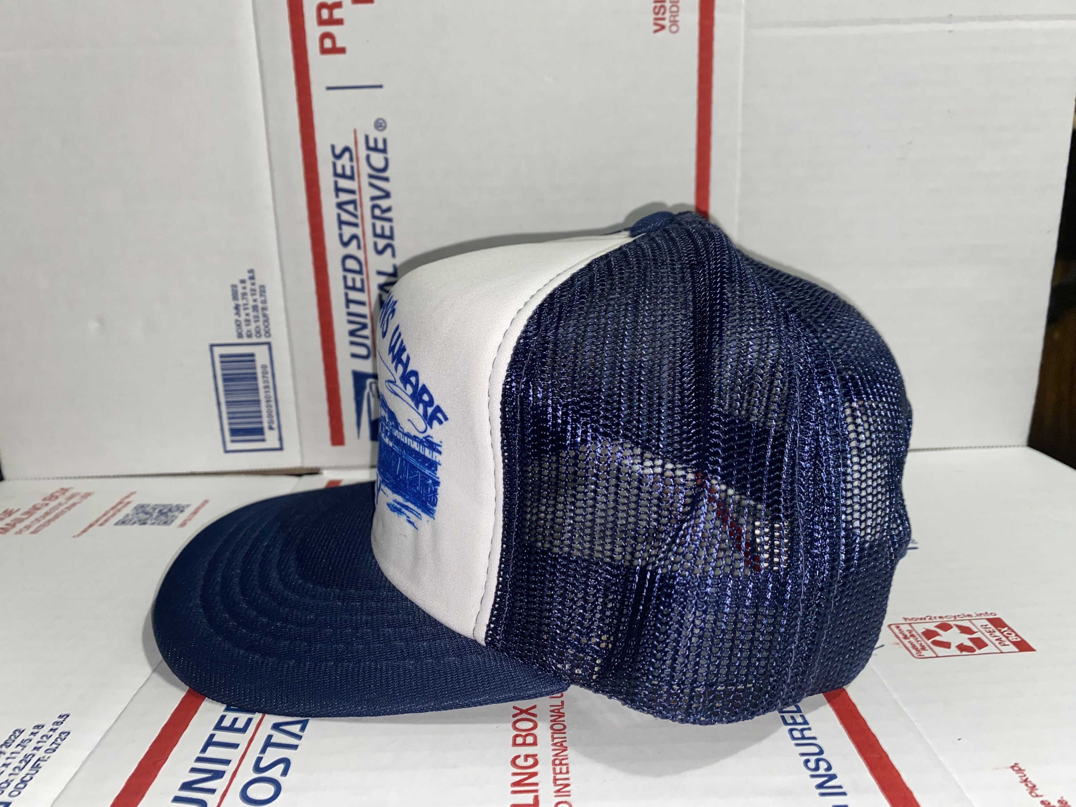 Yupong vtg Old Fishermans Wharf Monterey trucker Hat Cap Bay CA 80s Size ONE SIZE - 3 Thumbnail