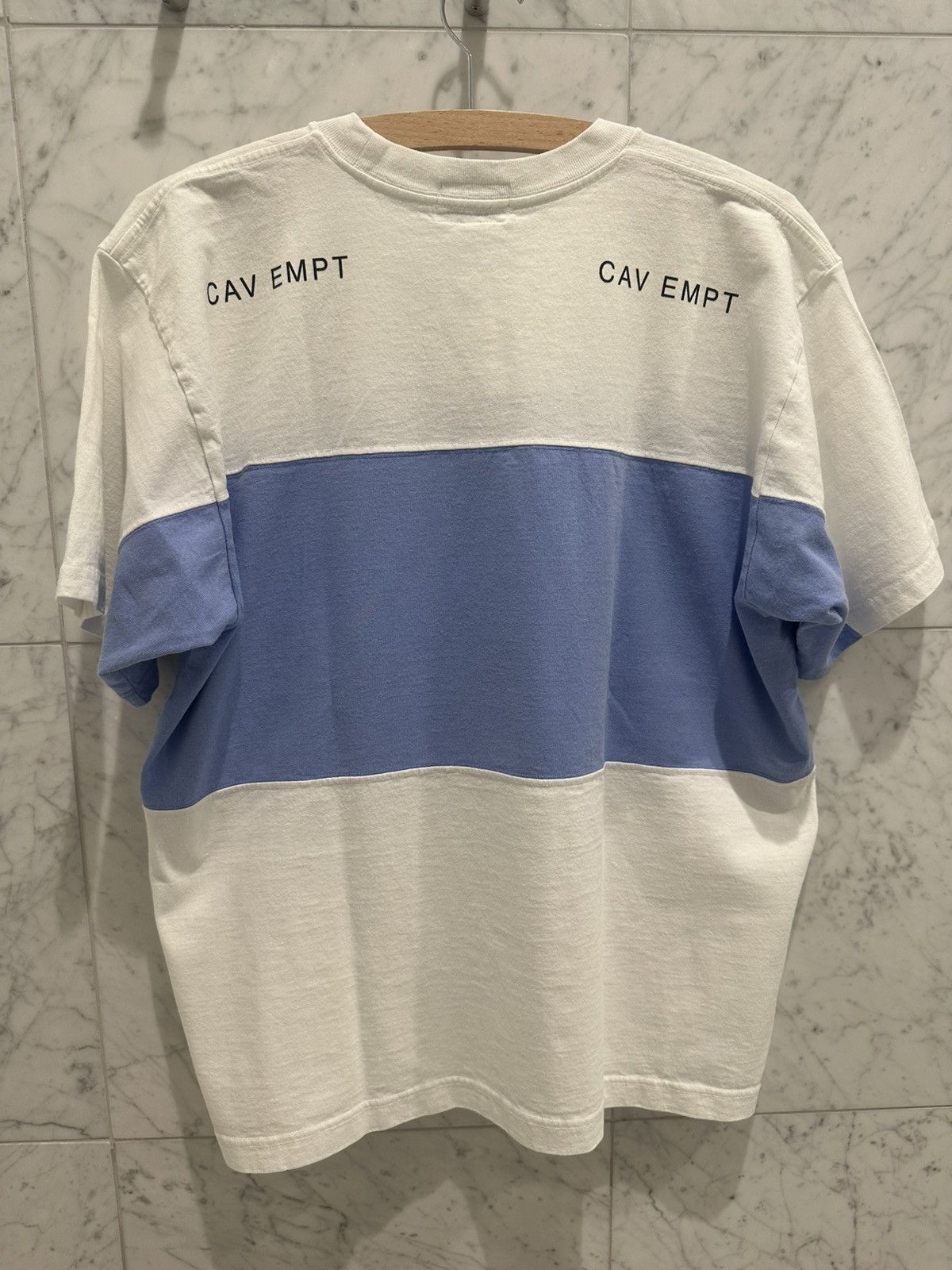 Cav Empt Cav Empt - Printed Panelled Cotton-Jersey T-Shirt - White Size US M / EU 48-50 / 2 - 2 Thumbnail