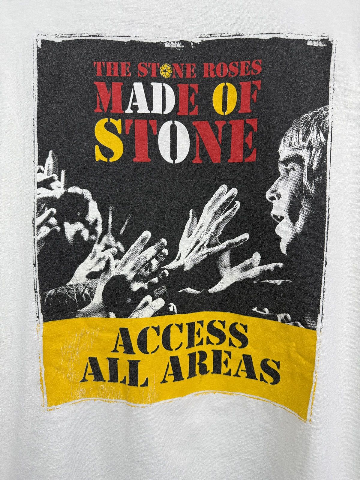 Gildan 🇬🇧 Vintage Y2K The Stone Roses Made of Stone Access All Areas Size US XL / EU 56 / 4 - 4 Thumbnail