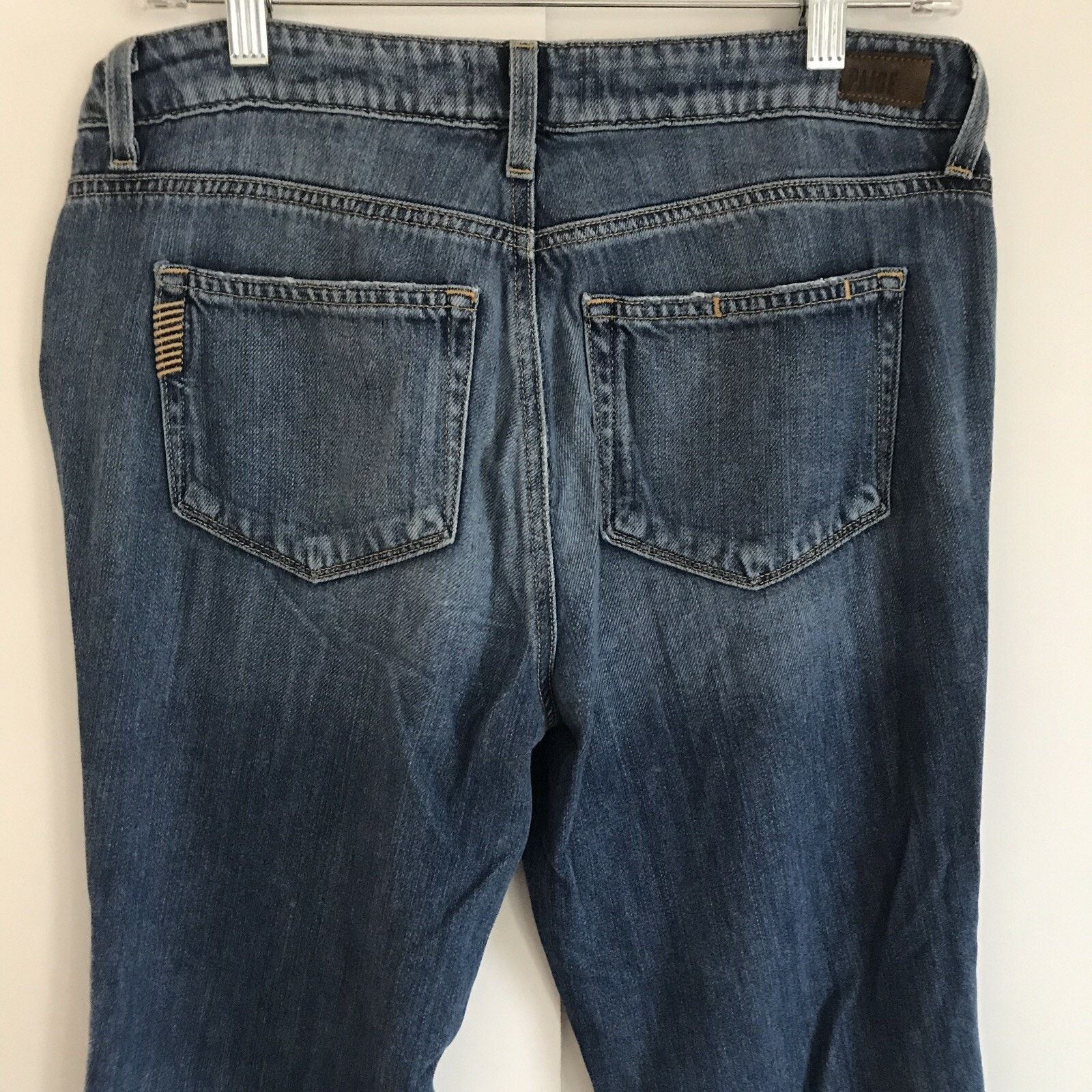 Paige Paige Jimmy Jimmy Crop Quincy Boyfriend Jeans 27x26 Stretch Size 27" / US 4 / IT 40 - 4 Thumbnail
