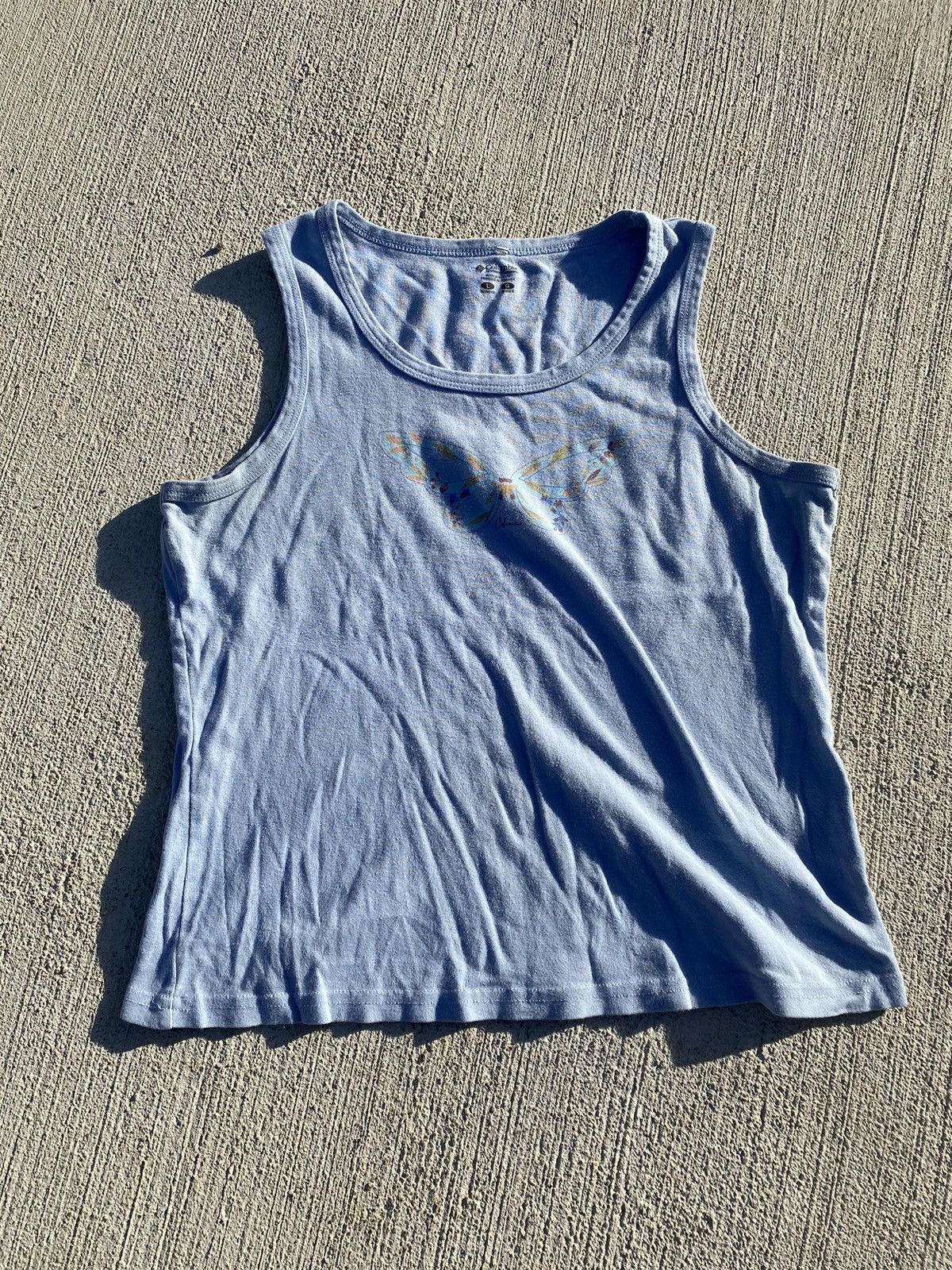 Columbia × Vintage Columbia Butterfly Tank Top Size L / US 10 / IT 46 - 1 Thumbnail