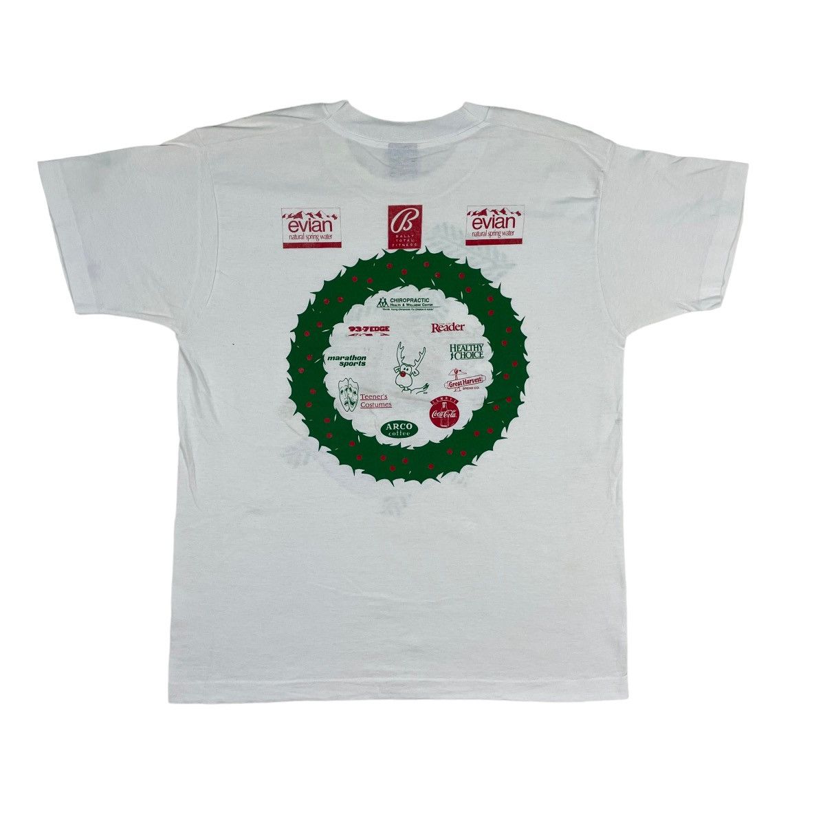 Fruit Of The Loom 🔥LAST PRICE🔥 Vintage 90s Reindeer Run Event Tee Size US L / EU 52-54 / 3 - 9 Thumbnail