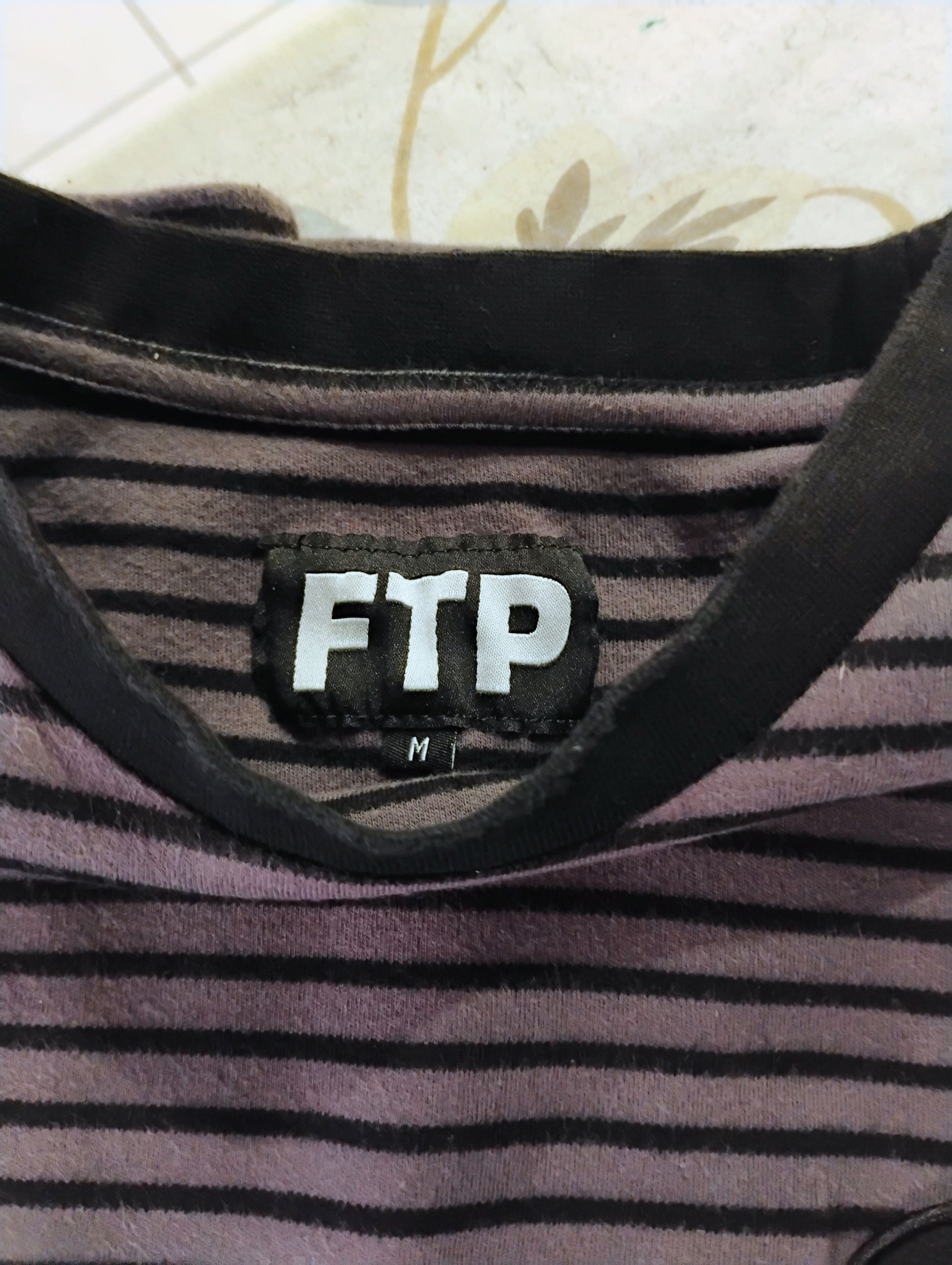 Fuck The Population FTP Striped F patch tee Size US M / EU 48-50 / 2 - 3 Thumbnail