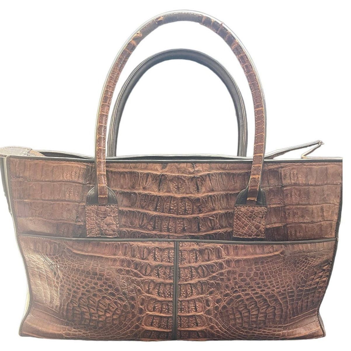Other Vintage crocodile, leather tote bag Size ONE SIZE - 2 Thumbnail