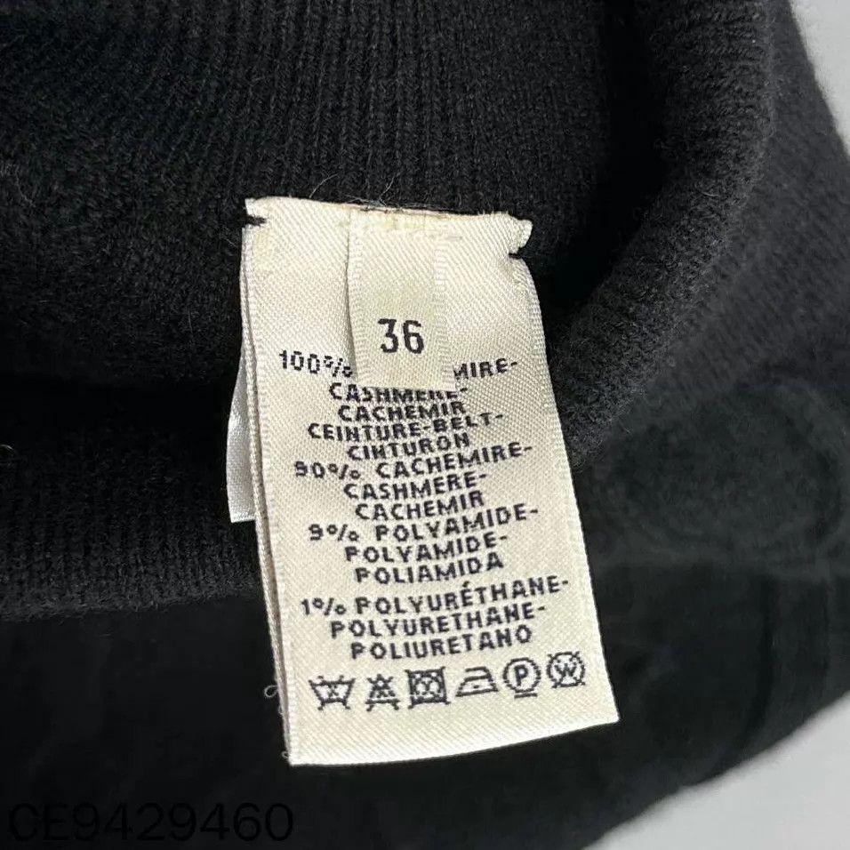 Hermes HERMES Black Pig Nose Cashmere Skirt 36 99 New Size 26" / US 2 / IT 38 - 5 Thumbnail