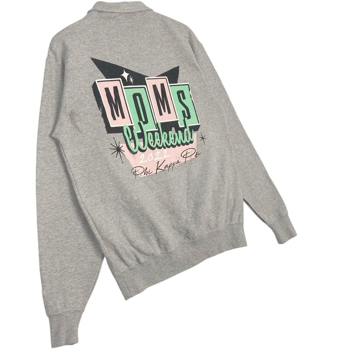 Vintage Champion Printed Quartz Zip Gray Size M
