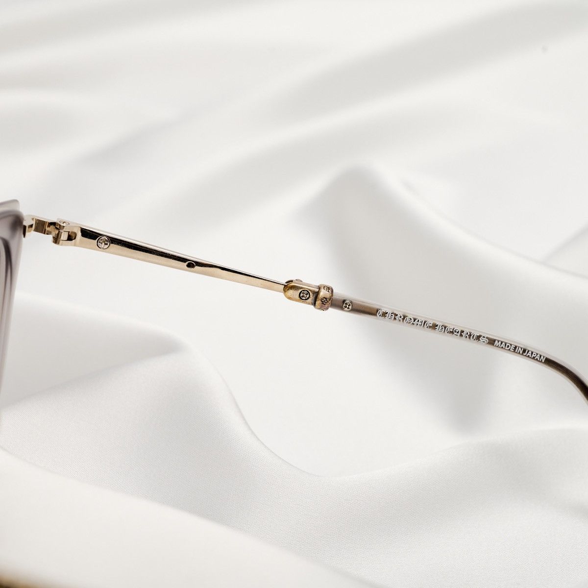 Chrome Hearts CHROME HEARTS STRAPADICTOME MATTE GRAPHITE /SHINY SILVER GLASSES Size ONE SIZE - 4 Thumbnail