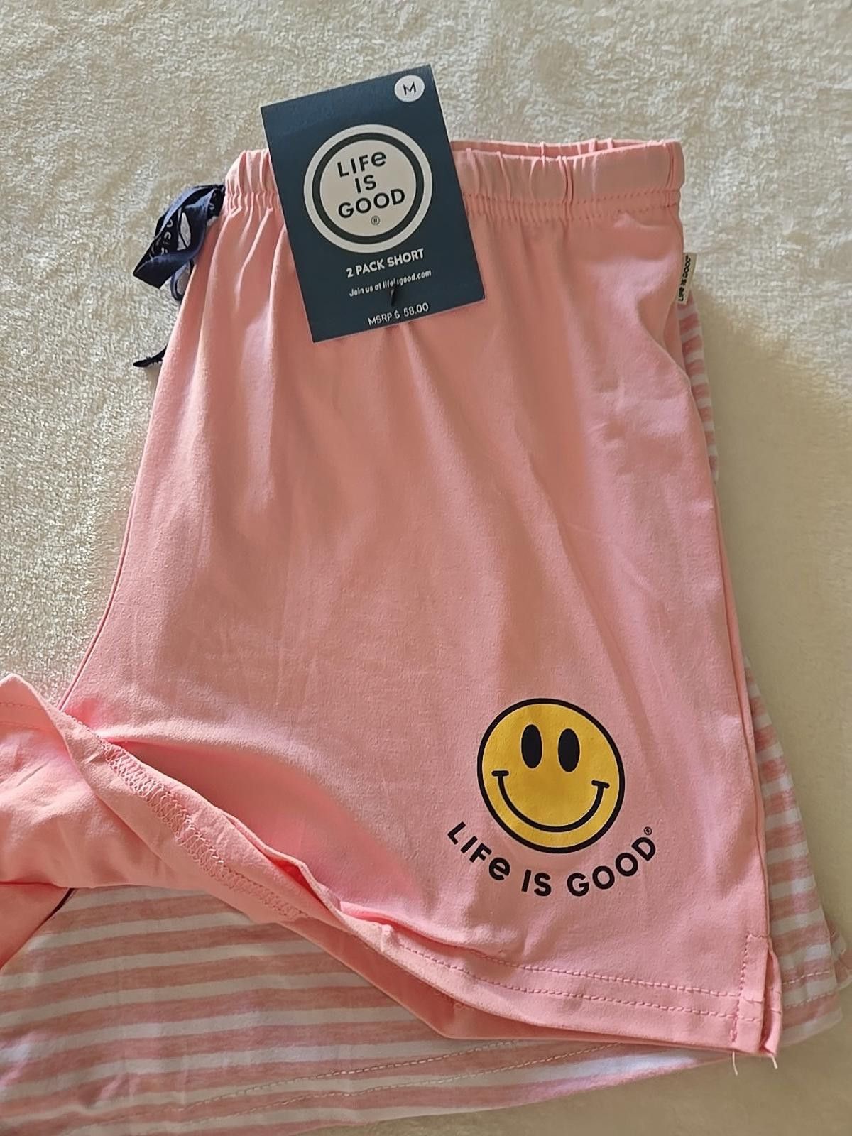 Life is Good LIFE IS GOOD Women’s Lounge Shorts Size M New $58 lot of 2 Size ONE SIZE - 1 Thumbnail