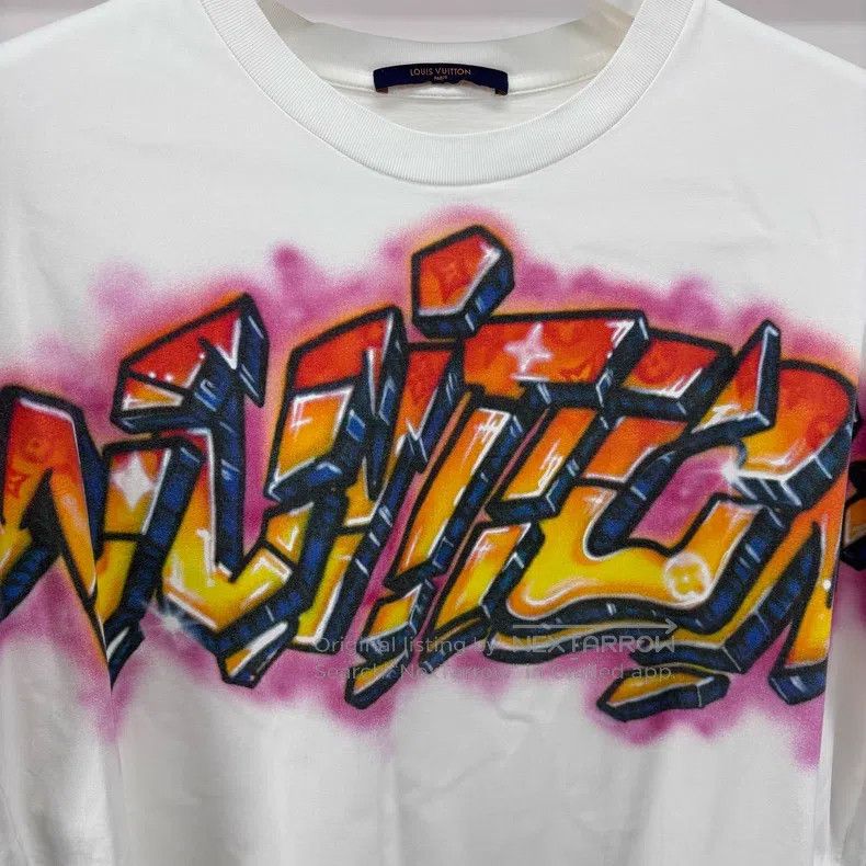 Louis Vuitton Louis Vuitton Burst Letter Print Short Sleeve Size US XXL / EU 58 / 5 - 4 Thumbnail
