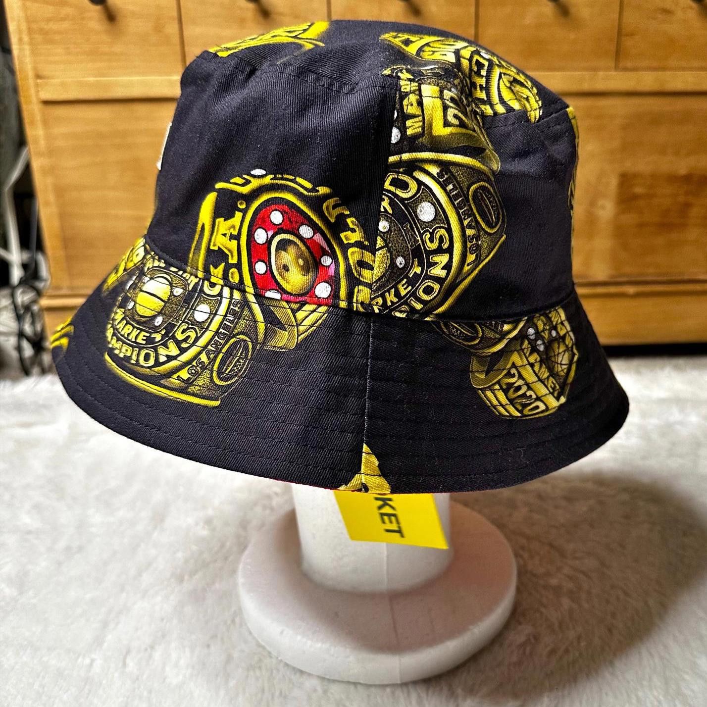 Market NWT Market Championship Rings Reversible Bucket Hat Adult OS Size ONE SIZE - 3 Thumbnail