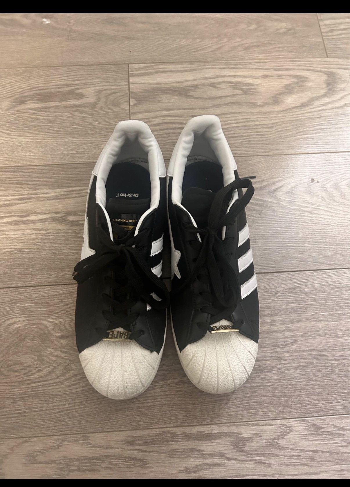 Adidas 2022 Bape x Adidas Superstar Size US 10 / EU 43 - 2 Thumbnail