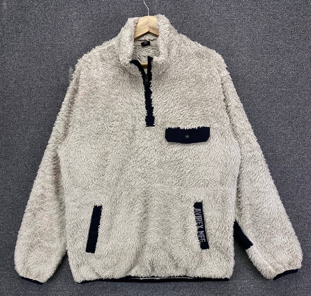 Avirex Vintage Avirex MFG Rare Fleece Sweatshirt Size US XL / EU 56 / 4 - 1 Thumbnail