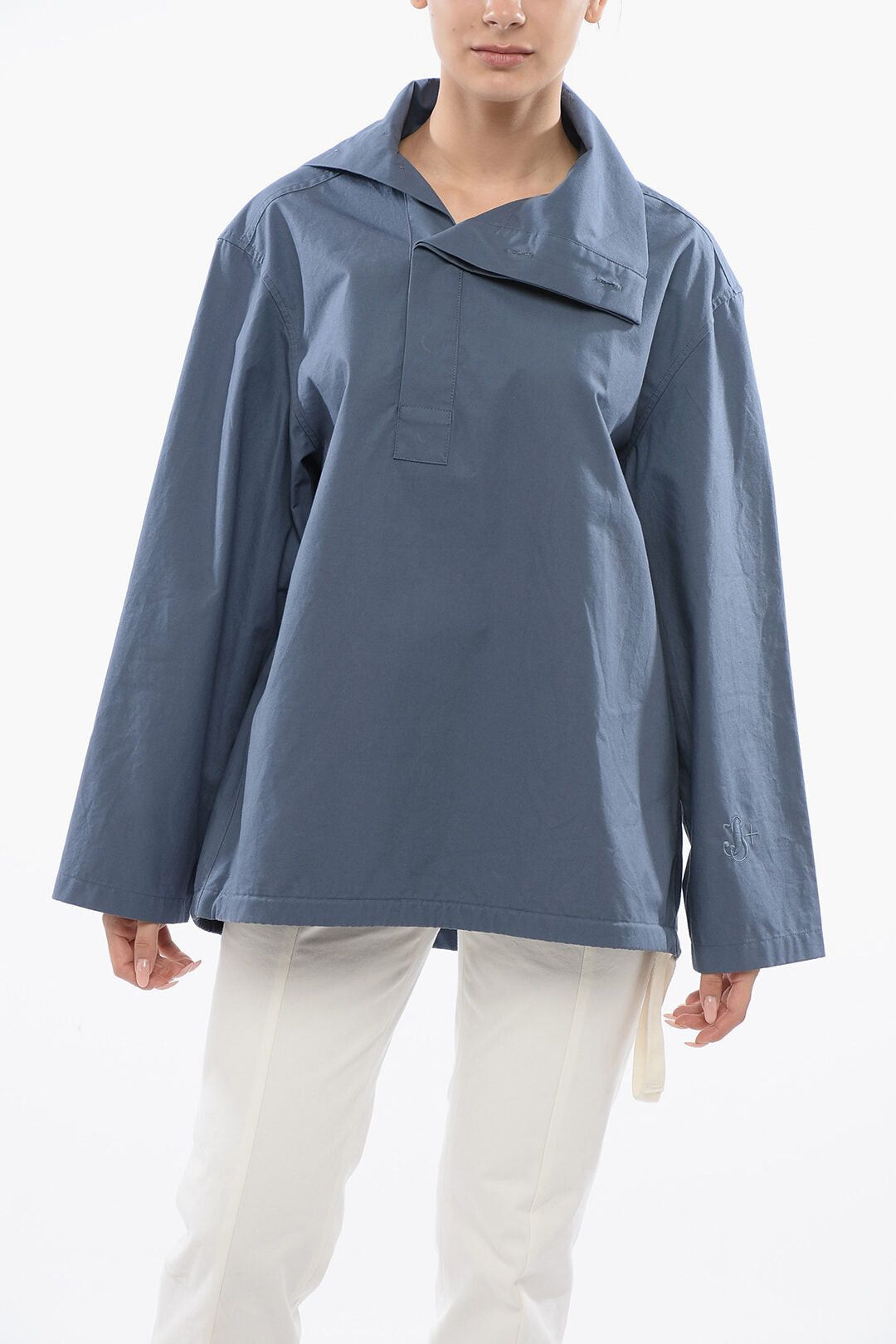 Jil Sander Oversized Shirt with Button-Down Collar Size XS / US 0-2 / IT 36-38 - 1 Thumbnail