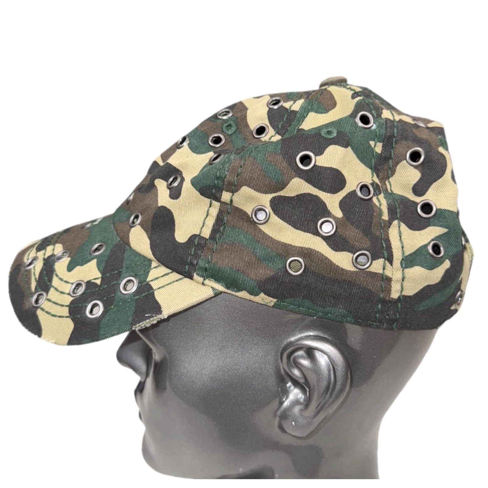 Thrasher Manic Diaries Cap One Size Men Multicolor Metal Baseball Cap Kanye West Camo Thrashed Cap Size ONE SIZE - 3 Thumbnail