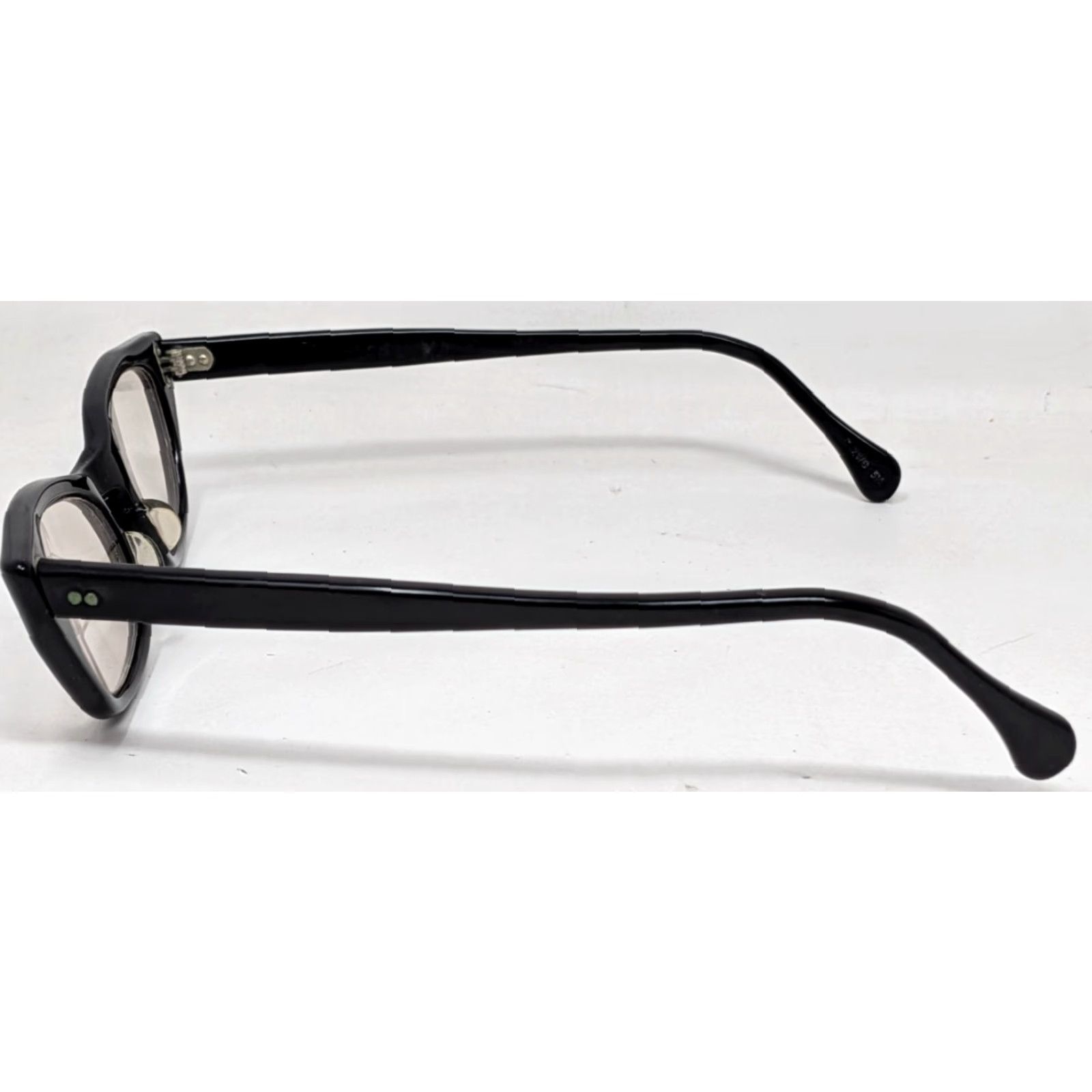 MCM VINTAGE ZWC Cat Eye Eyeglasses 5 1/2 Brown Black Plastic Glasses with Case Womens 1950s MCM Size ONE SIZE - 4 Thumbnail