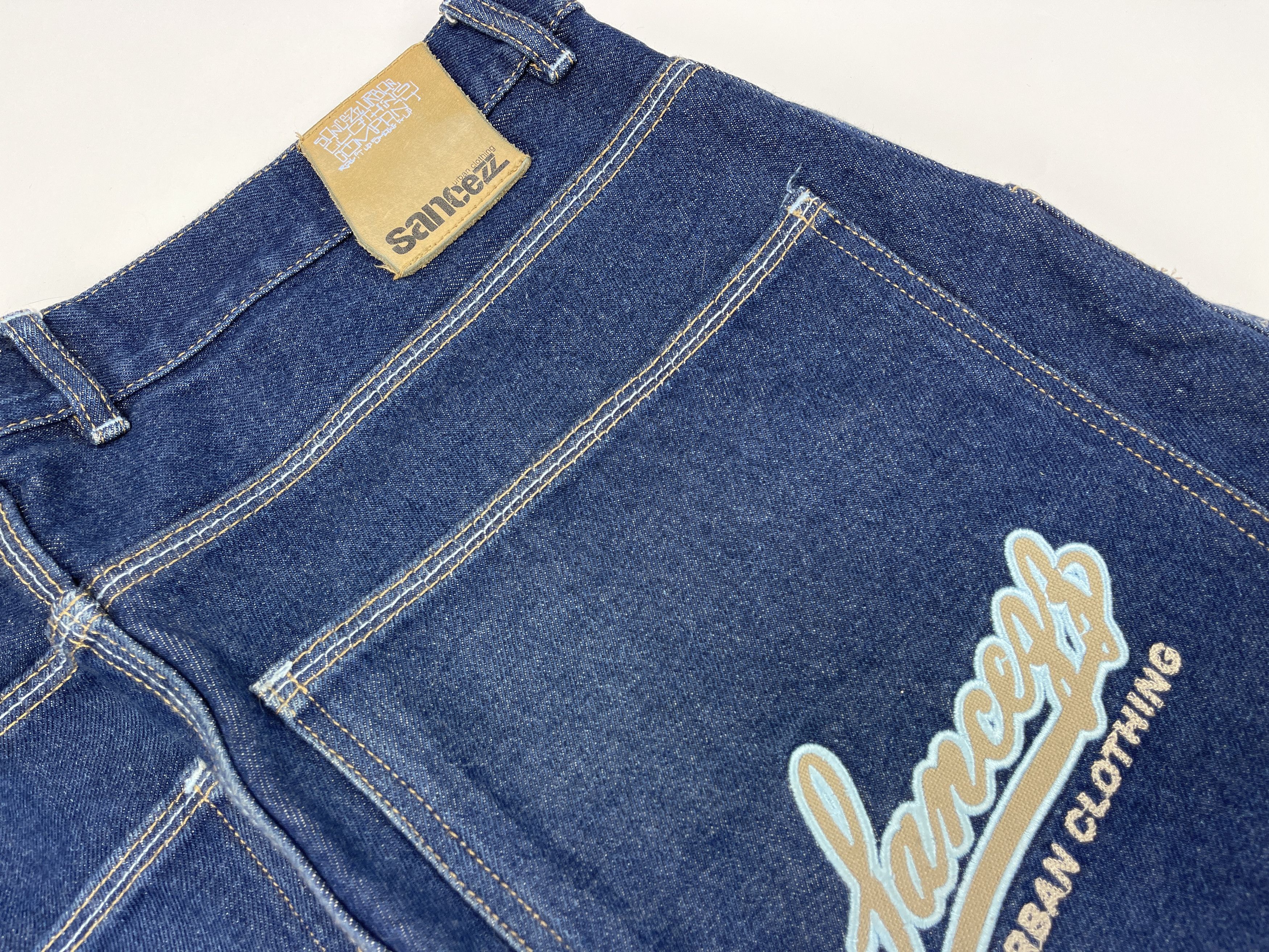 Vintage Sancezz jeans shorts, vintage skater shorts, 90s hip hop 34 Size US 34 / EU 50 - 7 Thumbnail