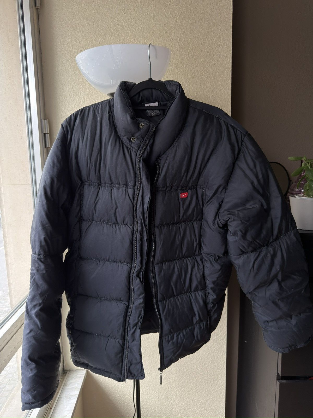 Vintage Nike vintage black down jacket puffer Size US L / EU 52-54 / 3 - 1 Thumbnail