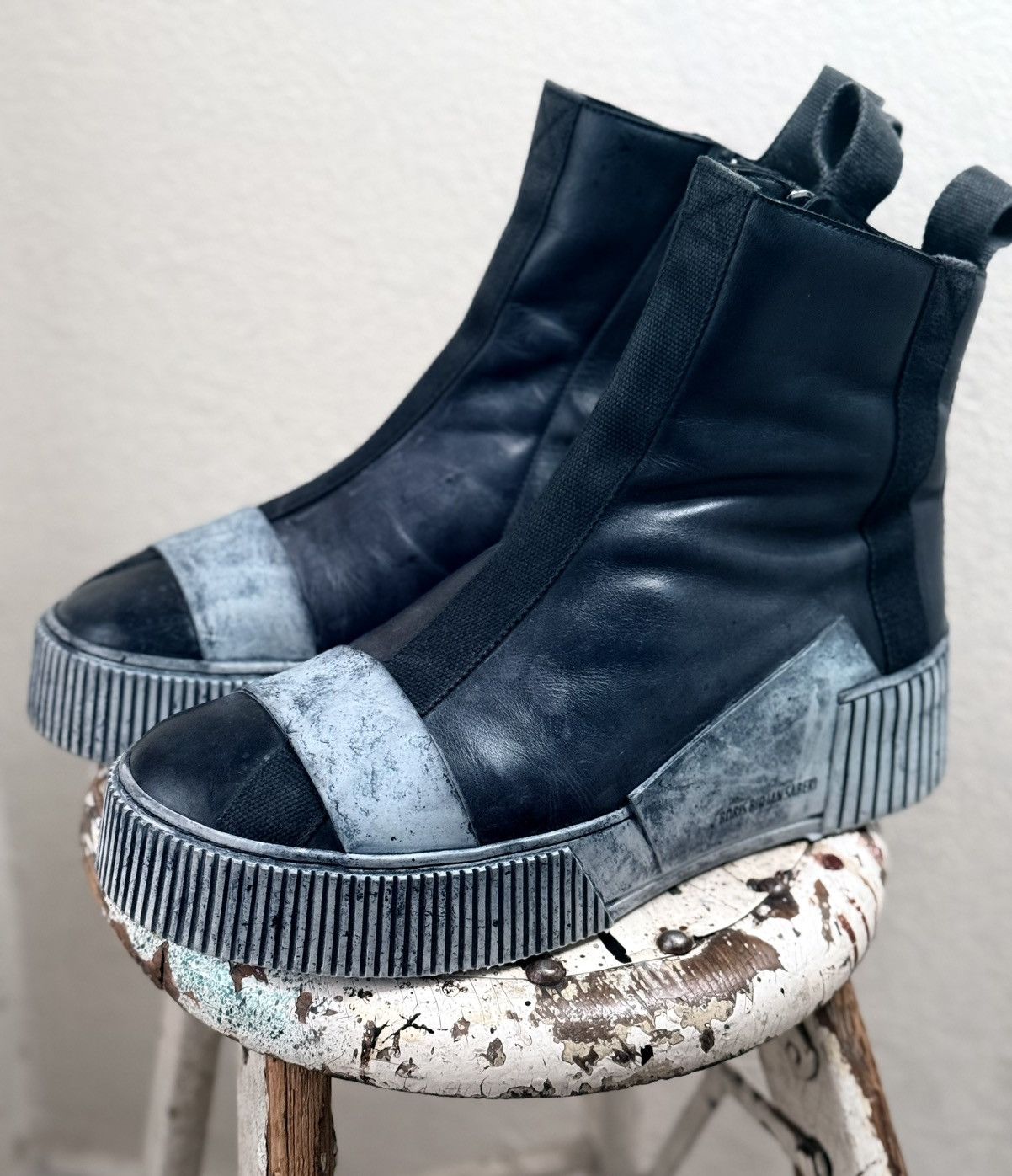 Boris Bidjan Saberi BBS Bamba 3.1 high top zip sneaker Size US 12 / EU 45 - 2 Thumbnail