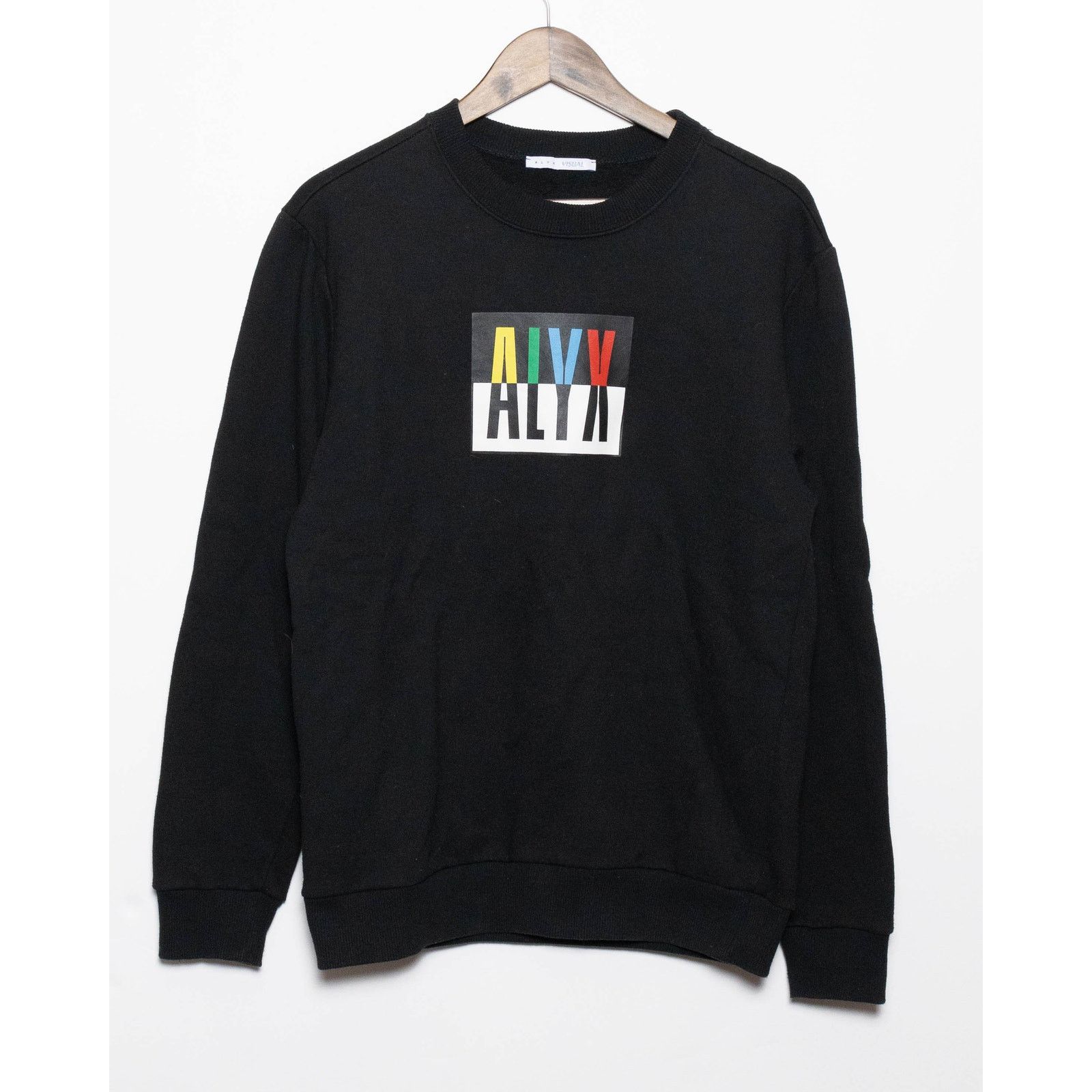 Alyx ALYX "VISUAL" BLOCK LOGO CREW NECK SWEATER Size US S / EU 44-46 / 1 - 1 Thumbnail