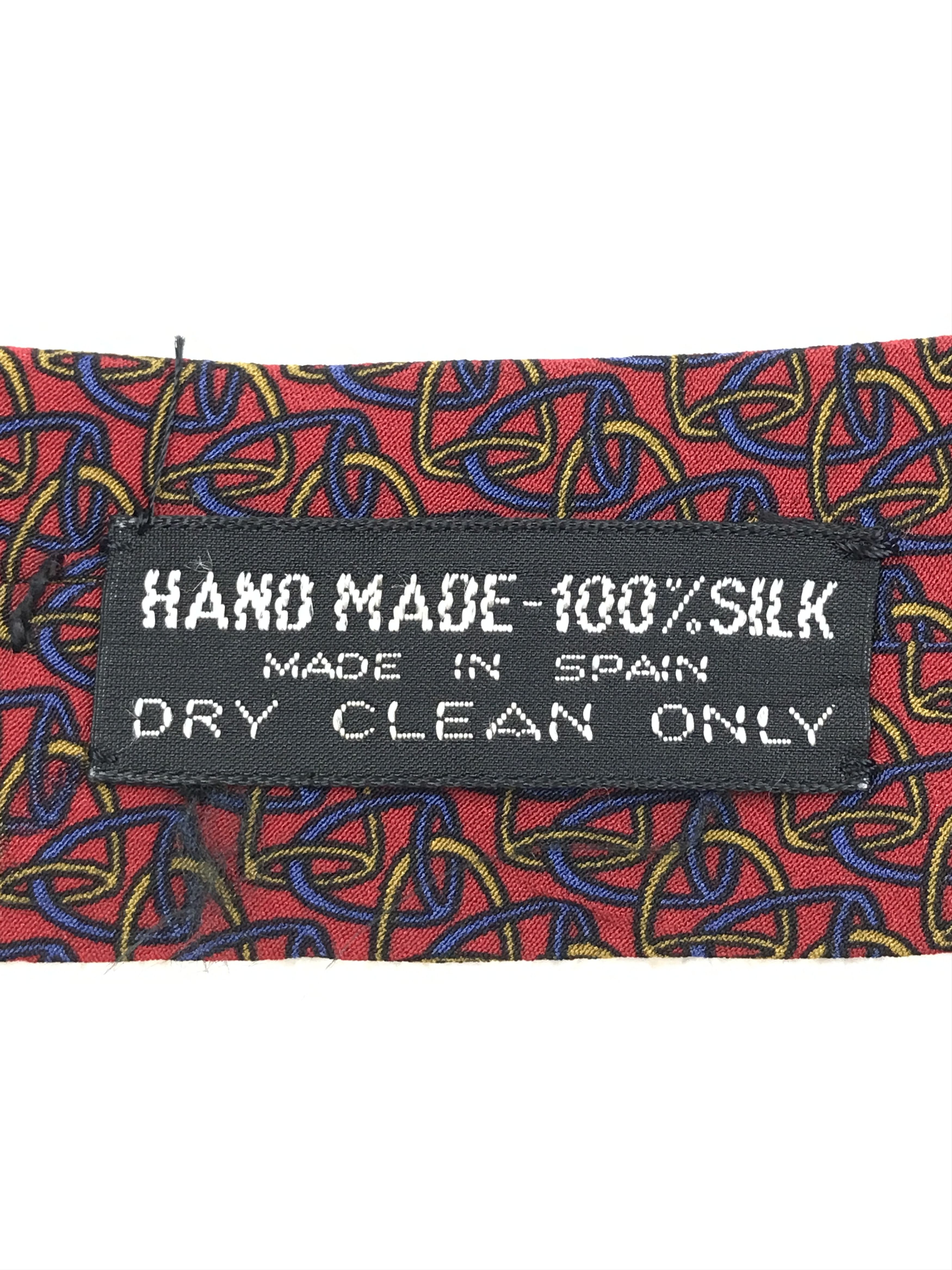 Designer × Vintage Vintage Derby Club By Richel Silk Necktie Size ONE SIZE - 7 Thumbnail