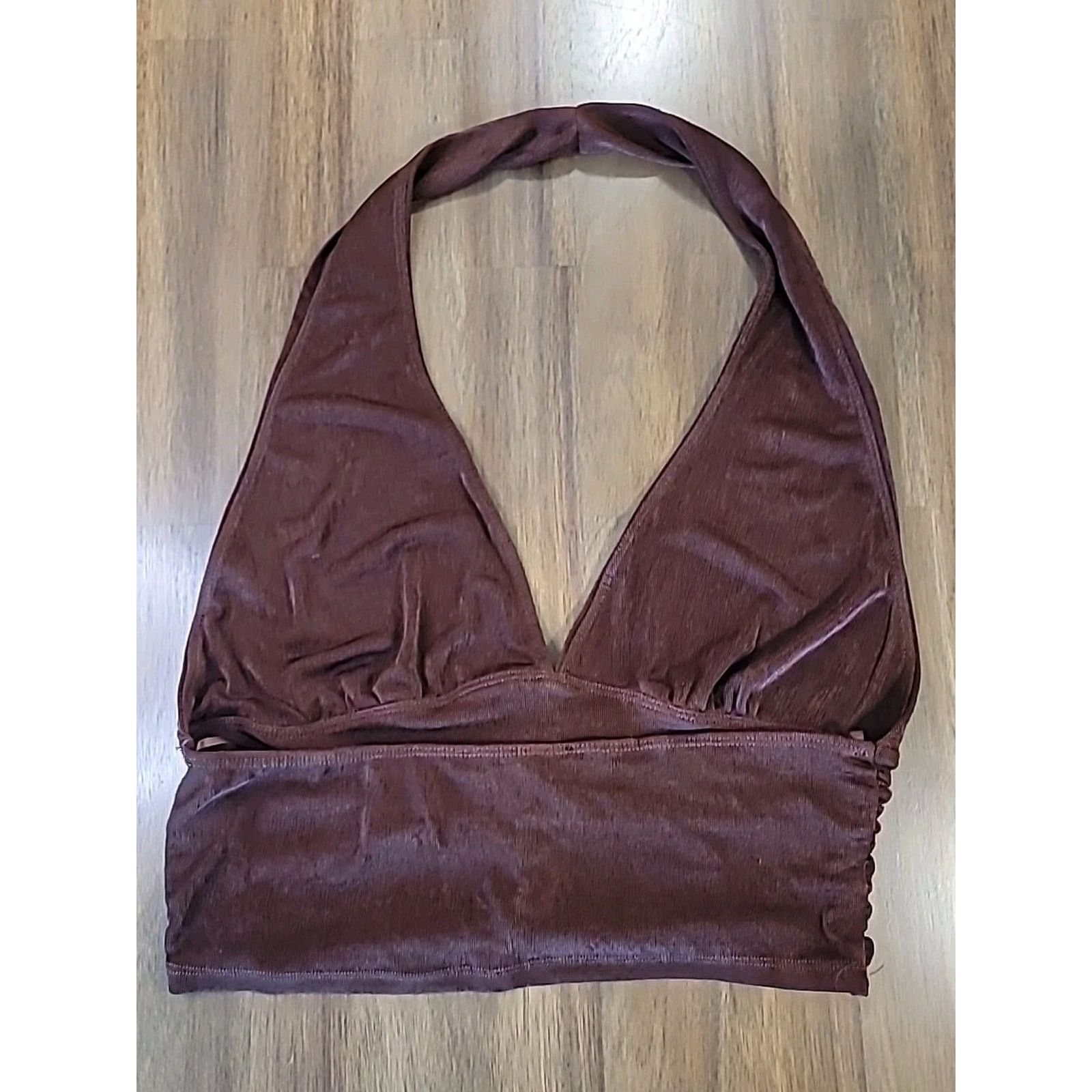 Vintage Y2K Mixed Threads Metallic Crop Top Unisex Grunge 90s Rave Size XL / US 12-14 / IT 48-50 - 3 Thumbnail