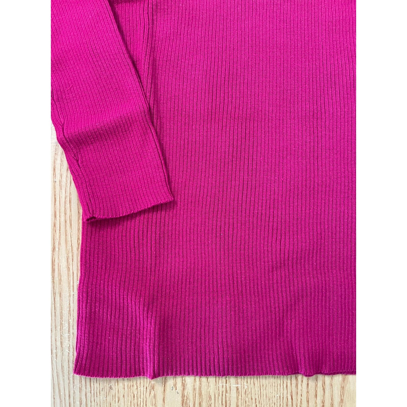 Other New Womens Vintage Newport News Ribbed Sweater Berry Medium Size M / US 6-8 / IT 42-44 - 4 Thumbnail